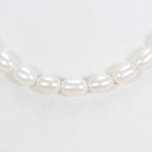 Other Other Silver Pearl Necklace Metal Necklace Size ONE SIZE - 1 Thumbnail