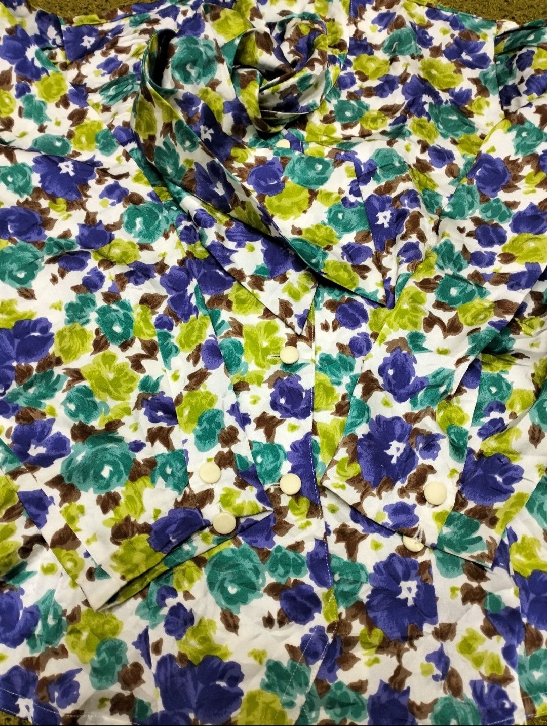 Designer × Pierre Balmain Vintage Pierre Balmain Silk Blouse Size M / US 6-8 / IT 42-44 - 3 Thumbnail