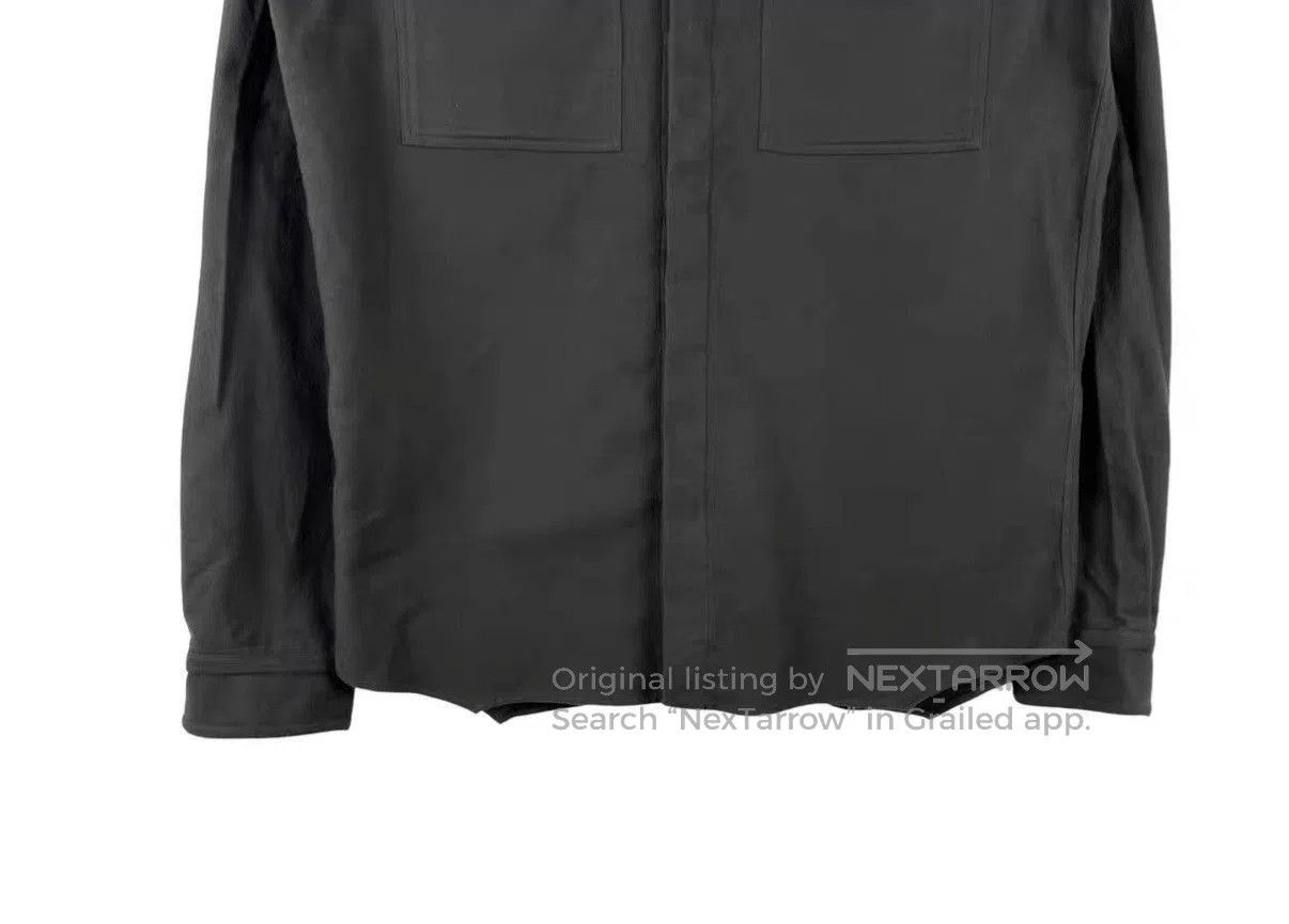 Rick Owens Gray Long-Sleeve Button-Up Shirt Size M. Size US M / EU 48-50 / 2 - 4 Thumbnail