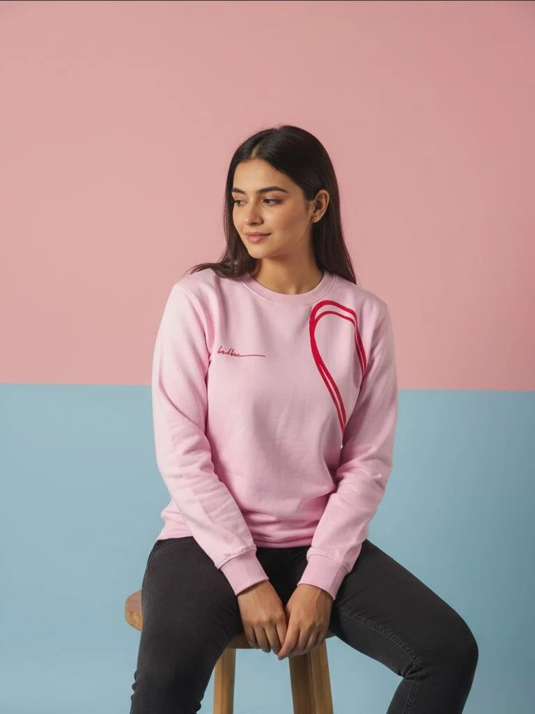 Other Badbee Wanna Be Yours Pink Sweatshirt | Streetwear Size US M / EU 48-50 / 2 - 3 Thumbnail