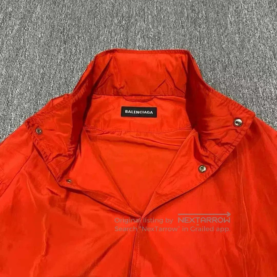 Balenciaga Balenciaga Red Embroidered Logo Jacket. Size US M / EU 48-50 / 2 - 3 Thumbnail
