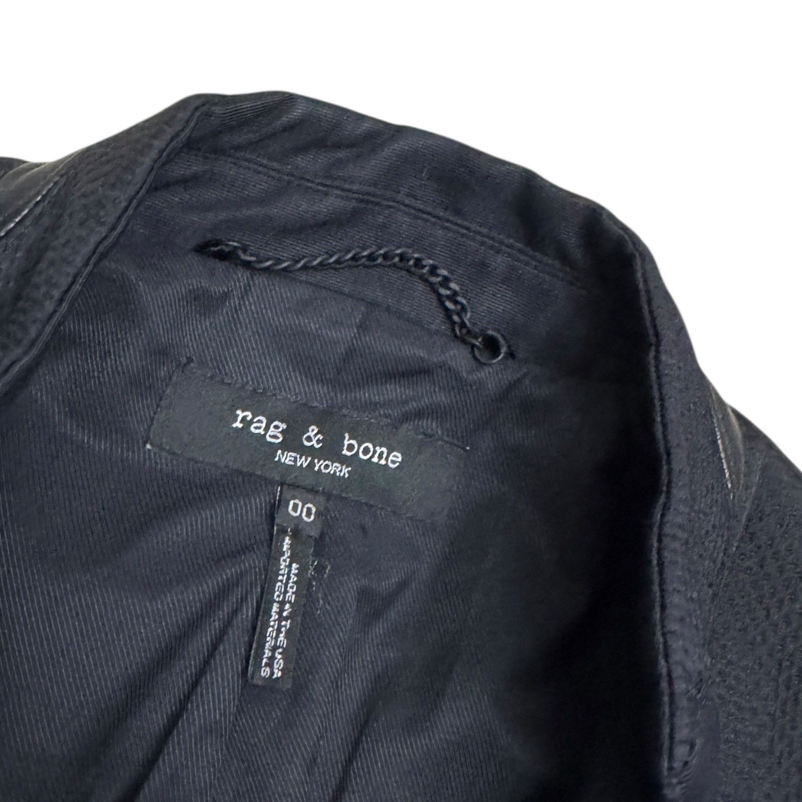 Rag & Bone RAG & BONE Black Designer Blazer Business Casual Jacket 00 Size XXS / US 00 / IT 34 - 3 Thumbnail