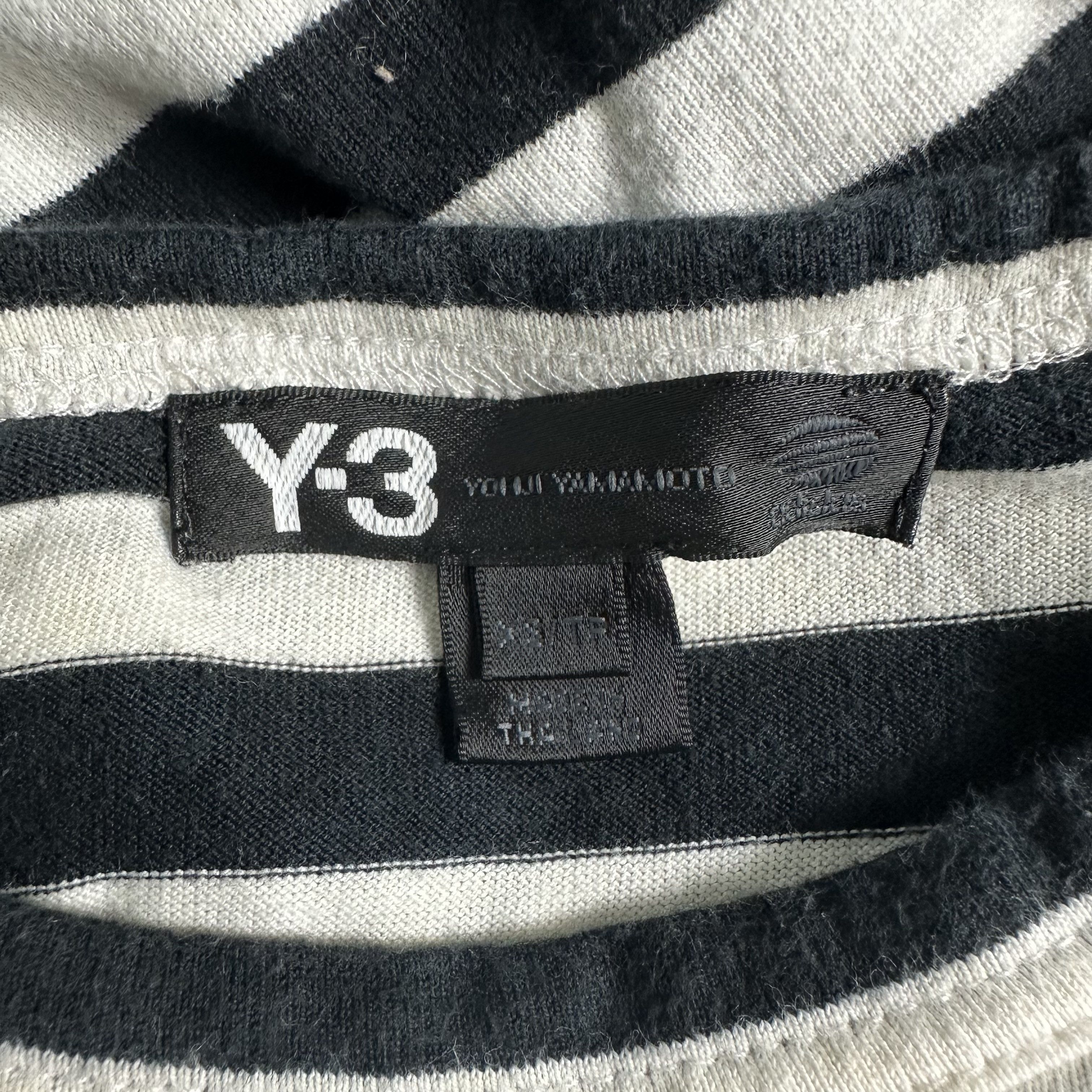 Adidas × Y's 🔥RARE🔥Yohji Yamamoto Adidas Y3 Stripes L/Sleeve T-shirt Size XS / US 0-2 / IT 36-38 - 6 Thumbnail
