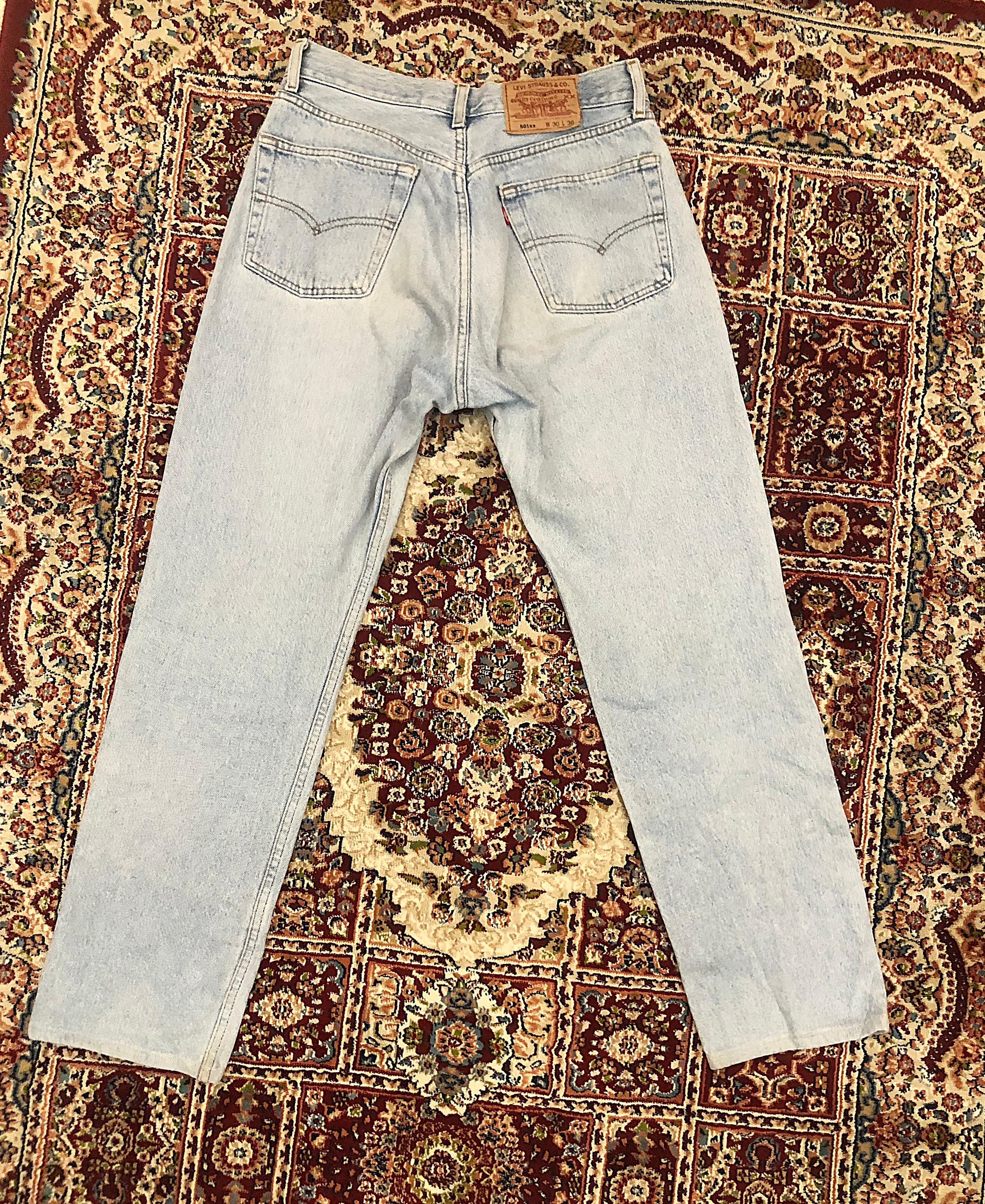 Japanese Brand × Levi's jeans levis 501xx vintage light wash made in usa 30x36 Size US 30 / EU 46 - 2 Thumbnail