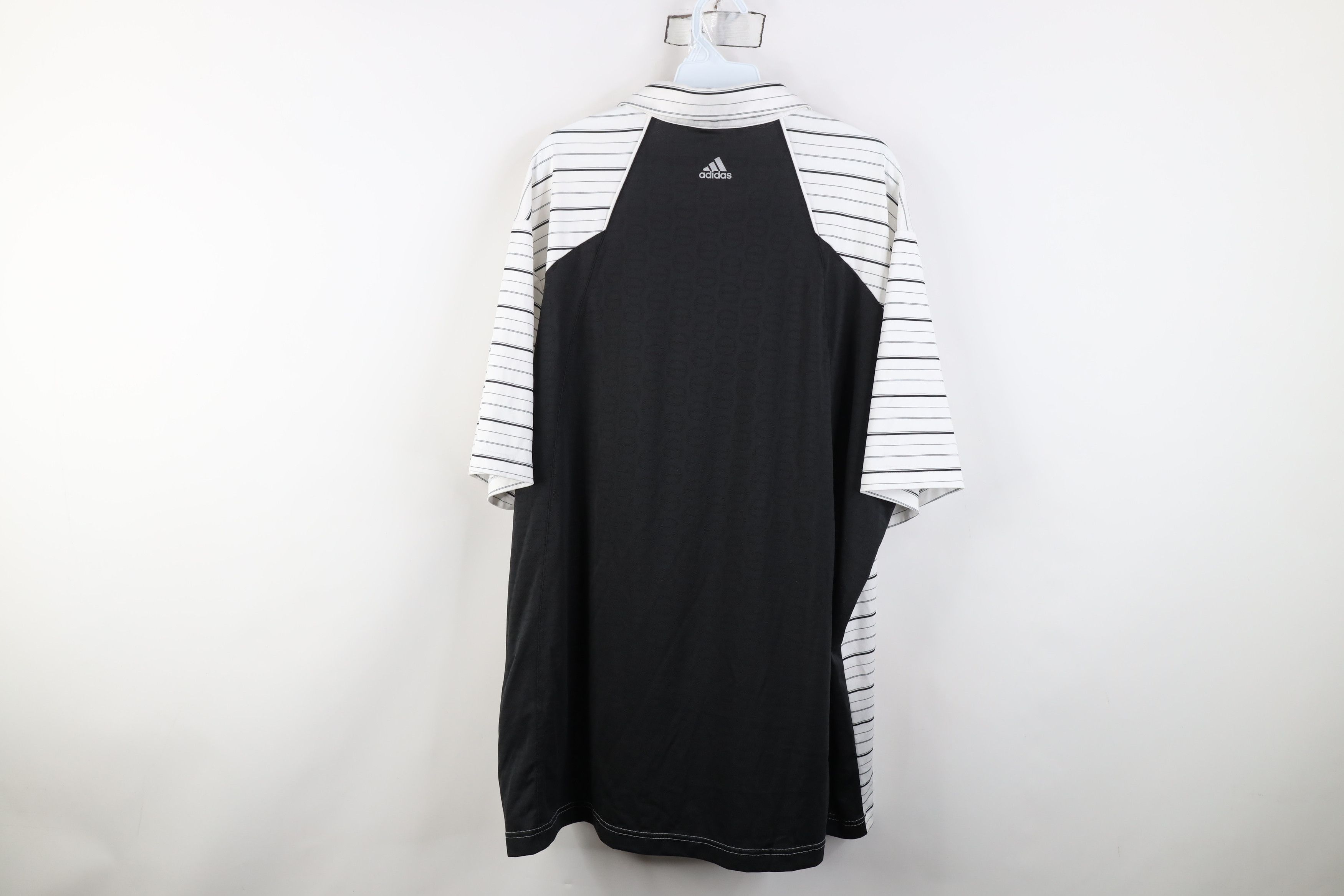 Adidas Vintage Adidas Golf Club Striped Vented Golfing Polo Shirt Size US XXL / EU 58 / 5 - 12 Thumbnail