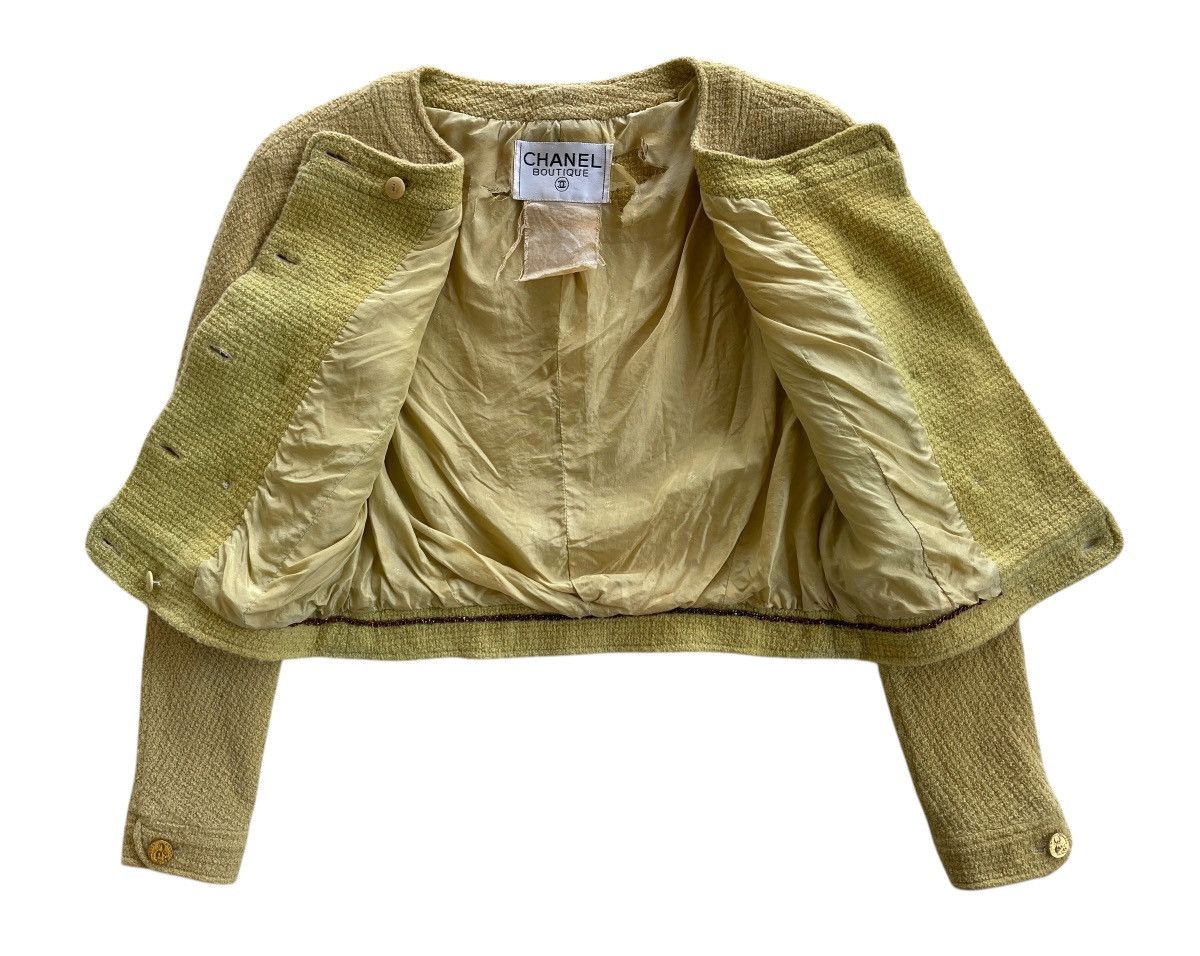 Chanel Vintage Chanel Tweed Cropped Jacket Size XS / US 0-2 / IT 36-38 - 10 Thumbnail