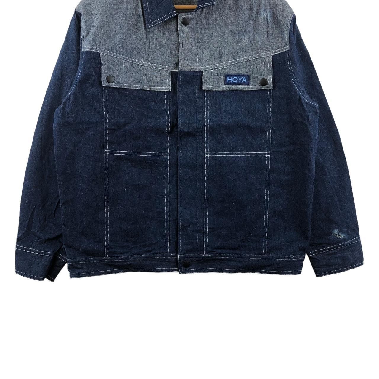 Vintage Vintage 90’ HOYA JAPAN Pure Indigo Denim Jeans Jacket Size US M / EU 48-50 / 2 - 4 Thumbnail
