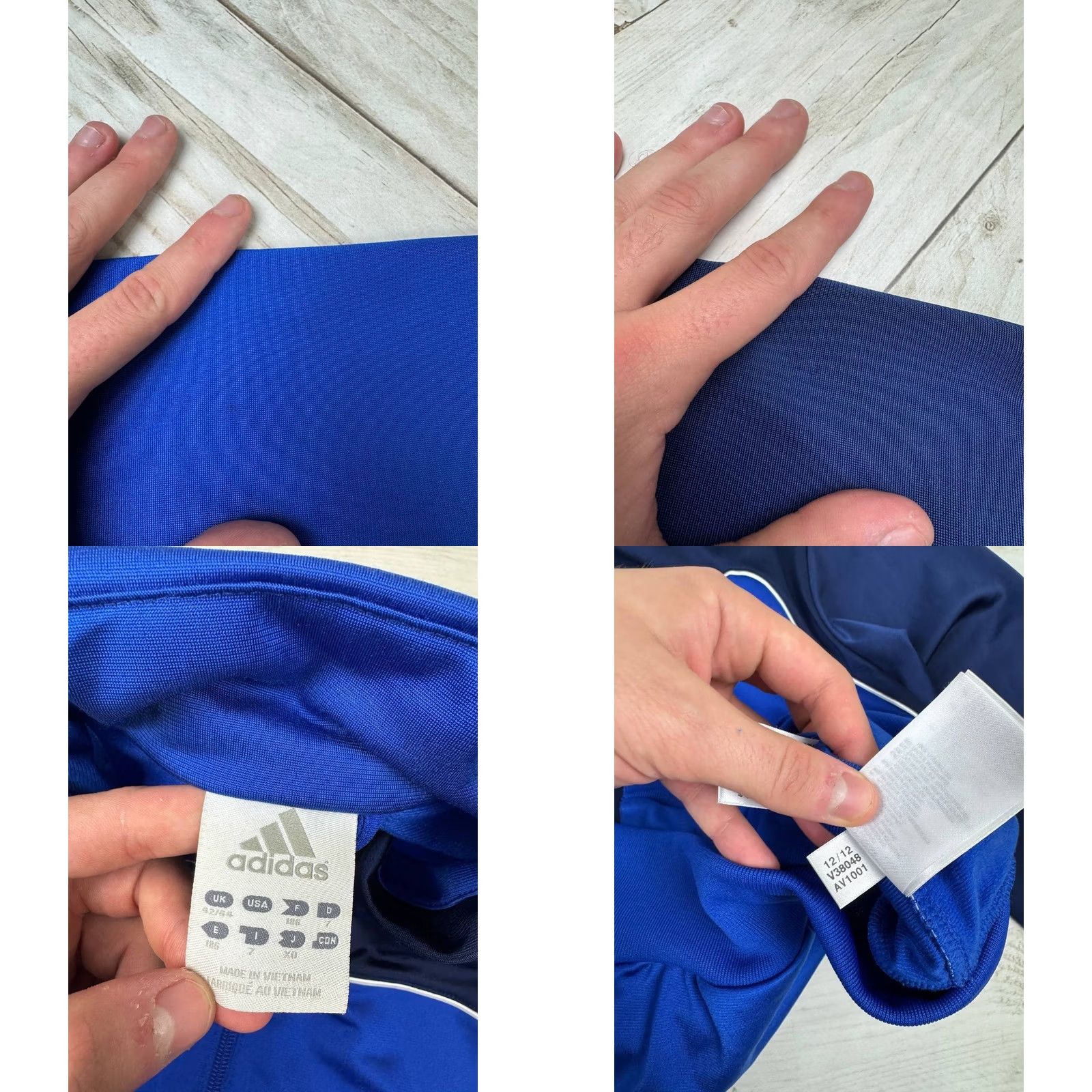 Adidas VINTAGE Adidas Tracksuit 2 Piece Men Size L Blue 00s Y2K Jacket Pants Size 42R - 11 Thumbnail