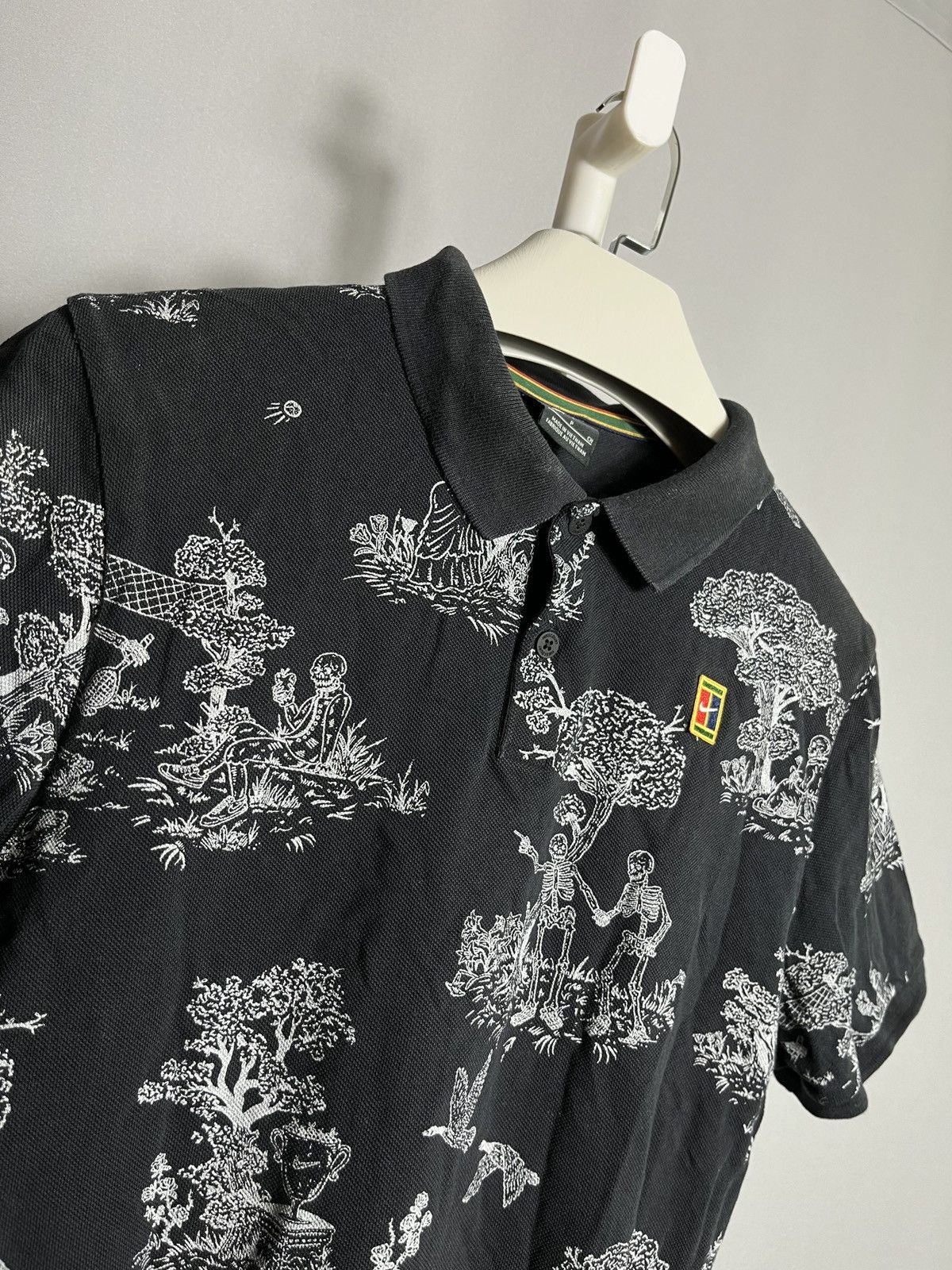 Nike Nike X Andre Agassi Polo Shirt Mens Tennis Court Skeleton Size US S / EU 44-46 / 1 - 3 Thumbnail