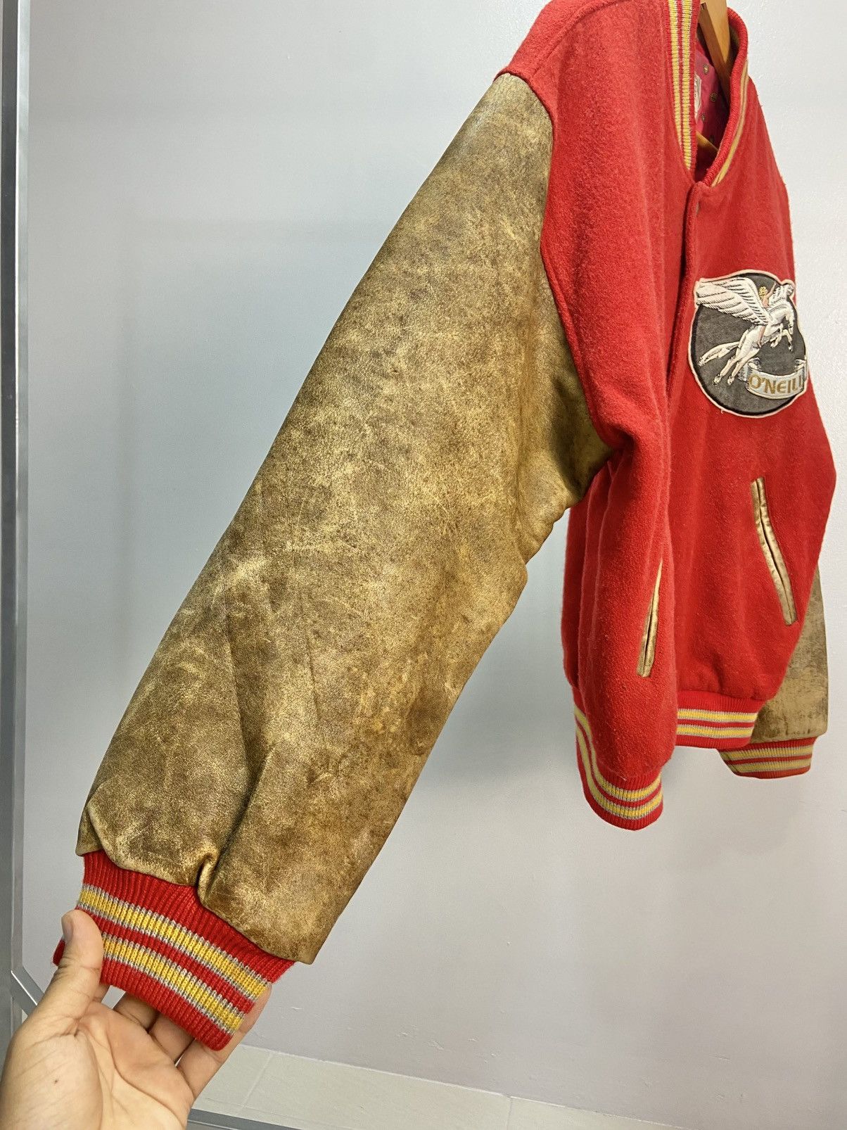 O'Neill Vintage O’neill Varsity jacket leather sleeve Size US M / EU 48-50 / 2 - 7 Thumbnail