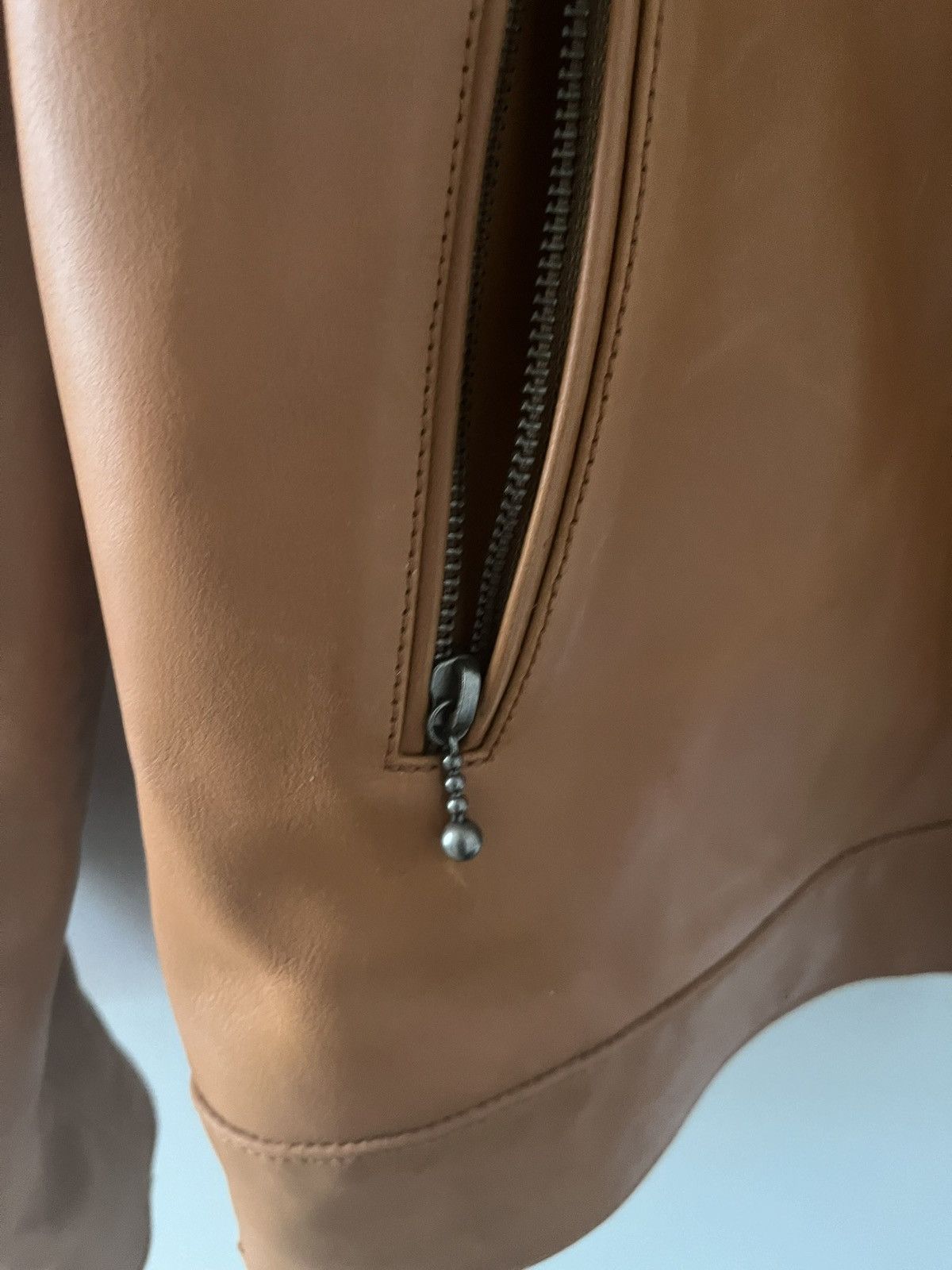 Nudie Jeans Nudie Jeans Butterscotch Leather Jacket Size US L / EU 52-54 / 3 - 10 Thumbnail