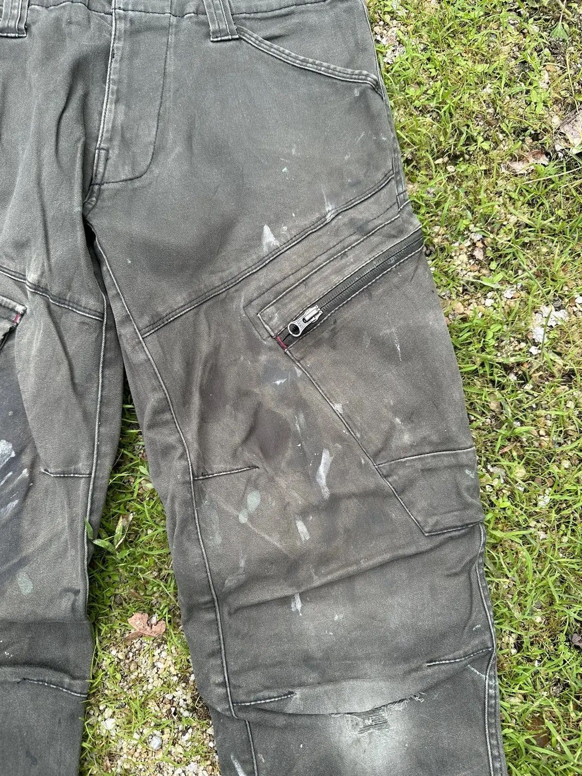 20471120 DISTRESSED RUSTY DIRTY XEBEC VINTAGE WORK WEAR FADED PANTS Size US 31 - 4 Thumbnail