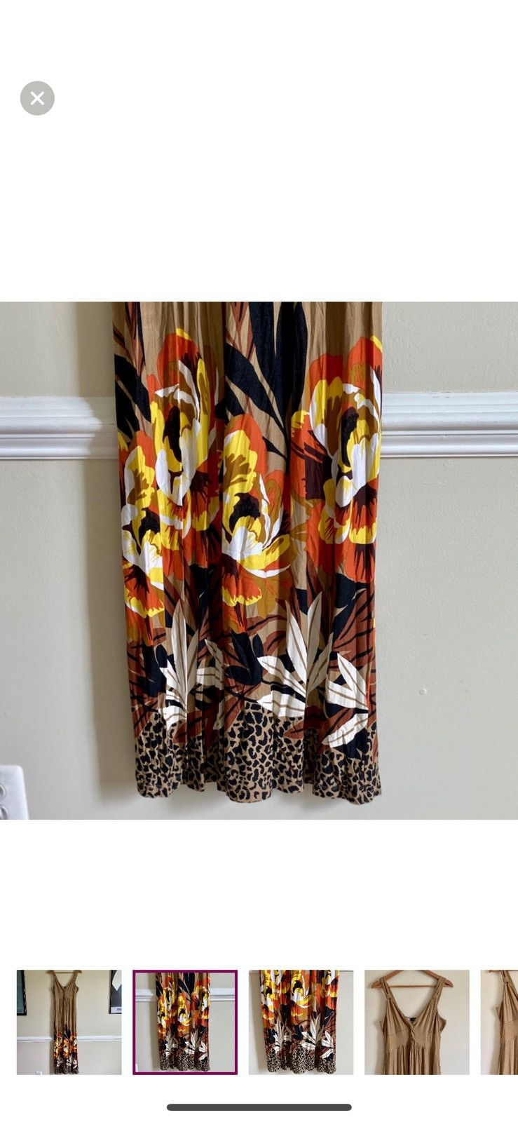 Other SPENSE LEOPARD FLORAL SLEEVELESS MAXI DRESS SIZE L Size L / US 10 / IT 46 - 2 Thumbnail