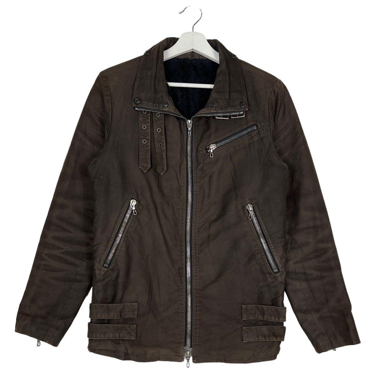 Shellac 🔥 SHELLAC MOLESKIN PARACHUTE BELTED CARGO JACKET MADE JAPAN Size US S / EU 44-46 / 1 - 3 Thumbnail