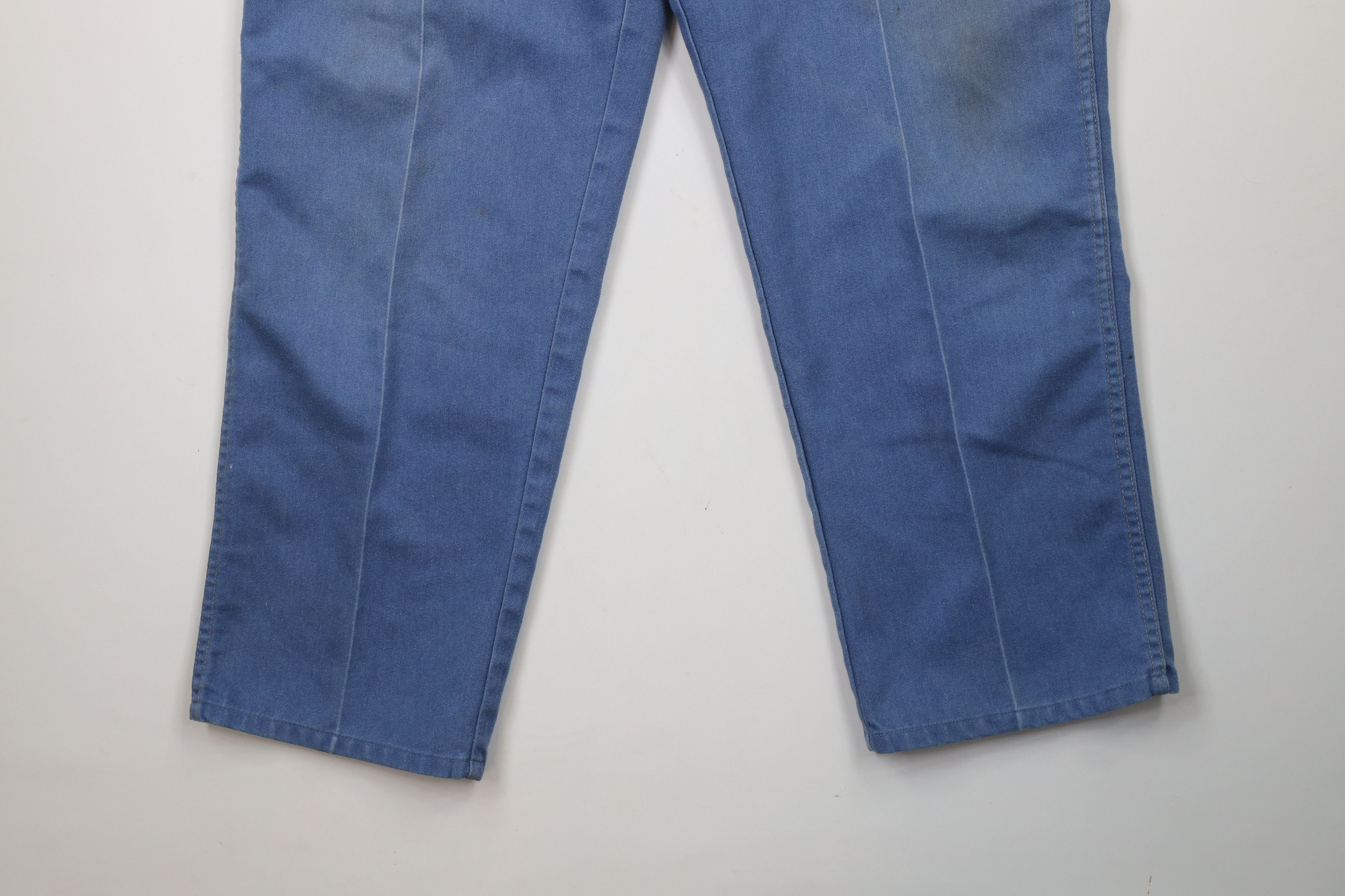 Vintage Vintage 90s Streetwear Flared Wide Leg Denim Jeans Blue Size US 36 / EU 52 - 4 Thumbnail