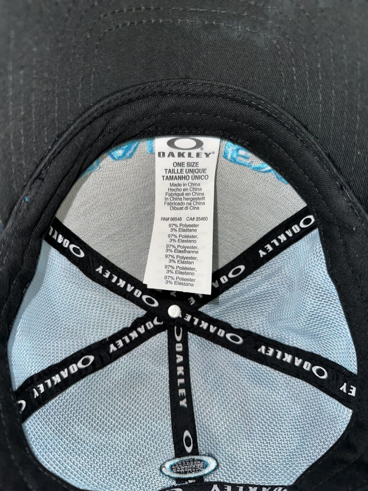 Oakley Oakley Blue Camo SnapBack Hat Size ONE SIZE - 5 Thumbnail