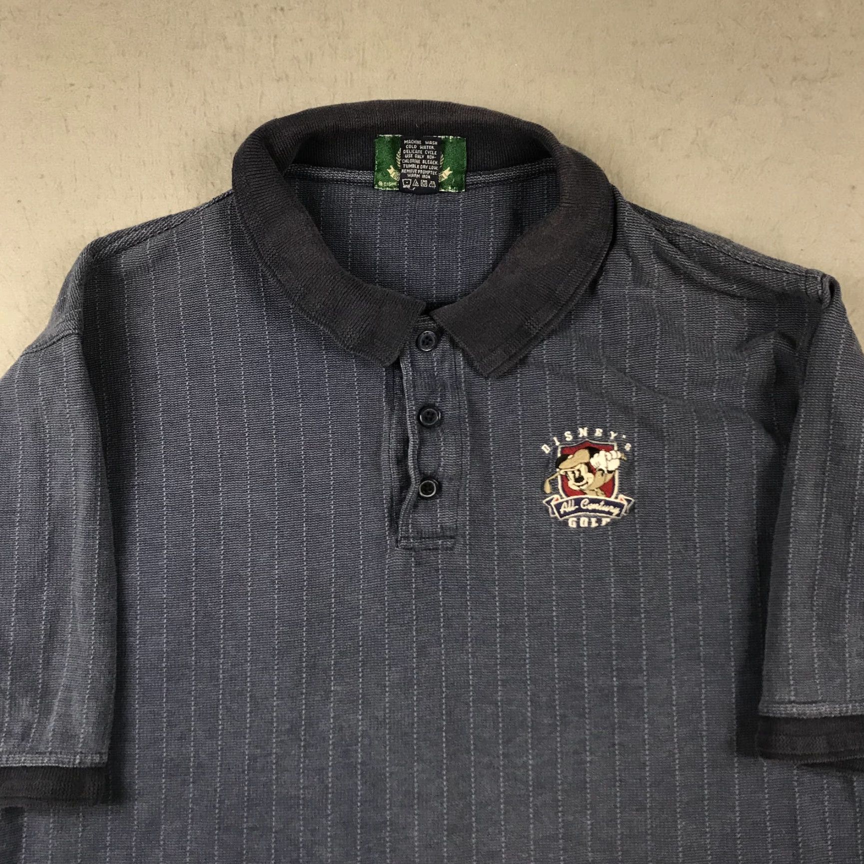 Disney VINTAGE Disney Golf Polo Shirt Mens L Blue Mickey Mouse Cotton 90s Polo Shirt Mens L Blue Mickey Mouse Disney Golf Collection 90s Womens/Girls Size US L / EU 52-54 / 3 - 2 Thumbnail