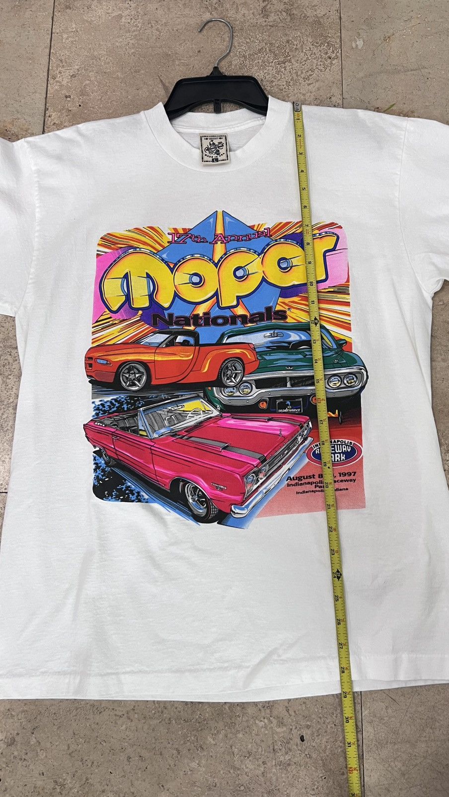 Vintage 1997 17th Mopar Nationals / Indianapolis Raceway Park Tee Size US L / EU 52-54 / 3 - 8 Thumbnail