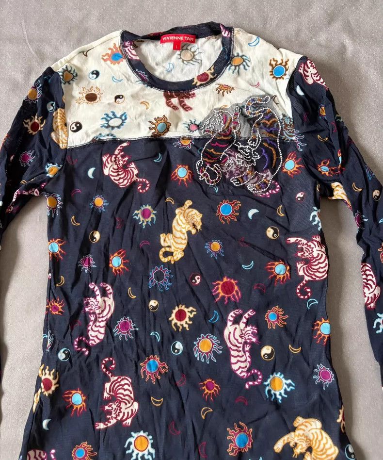 Vivienne Westwood Vintage Vivienne Tam Sheer Long Sleeve Top Size S / US 4 / IT 40 - 3 Thumbnail