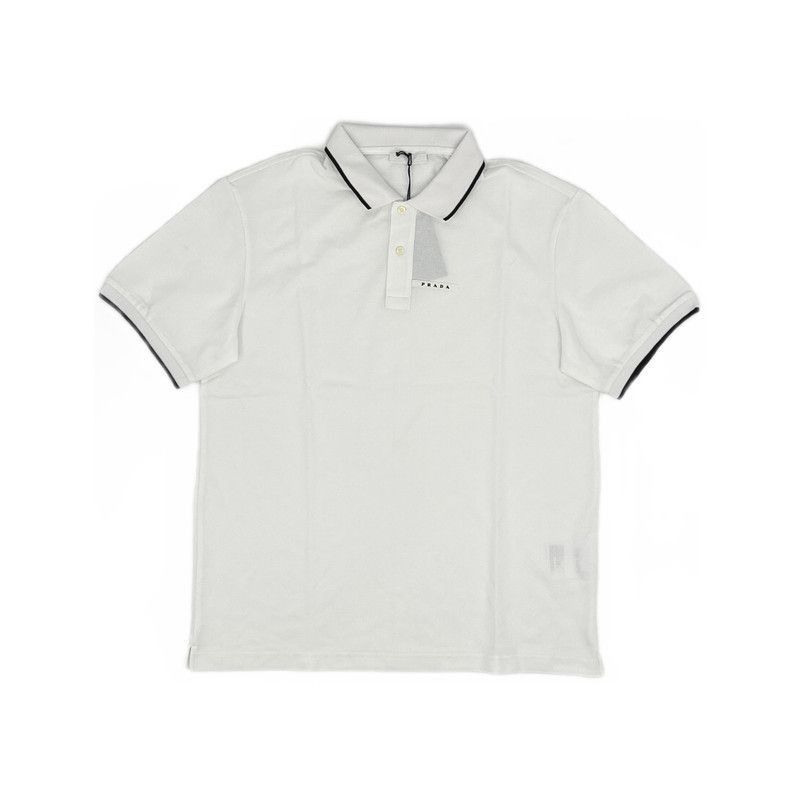 Prada Prada Classic White Short Sleeve Polo Shirt-2506 Size US XXL / EU 58 / 5 - 4 Thumbnail