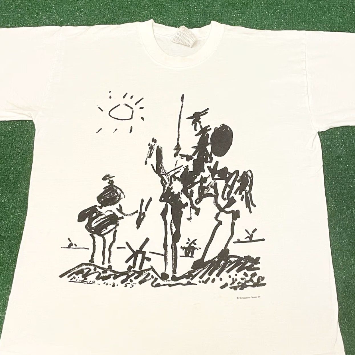 Vintage VINTAGE 90s Art T-Shirt Picasso Succession Art 2004 VTG Shirt Mens Size L White Mens L Art Size US L / EU 52-54 / 3 - 3 Thumbnail