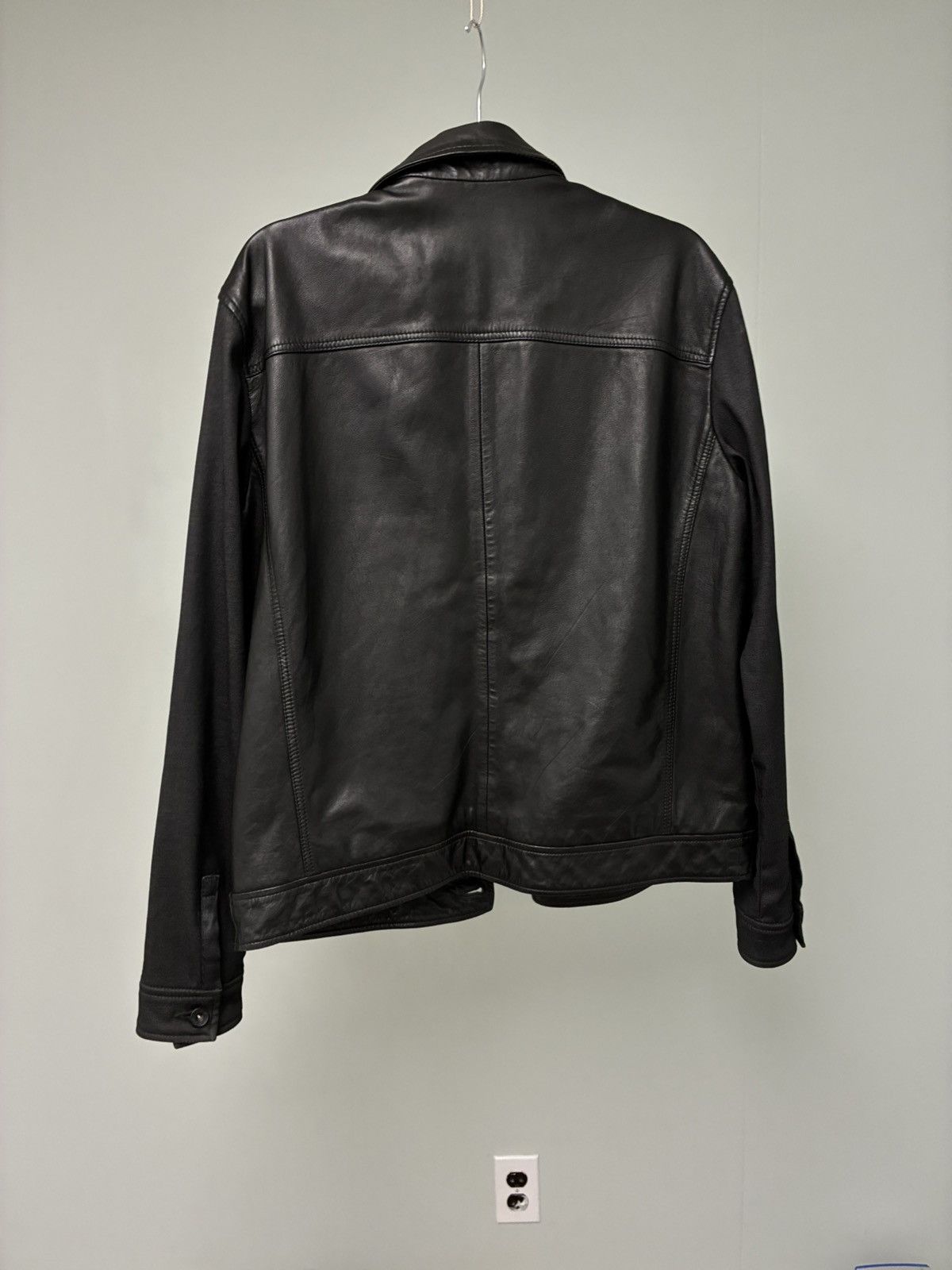 John Varvatos Mixed media leather trucker jacker large Size US L / EU 52-54 / 3 - 11 Thumbnail
