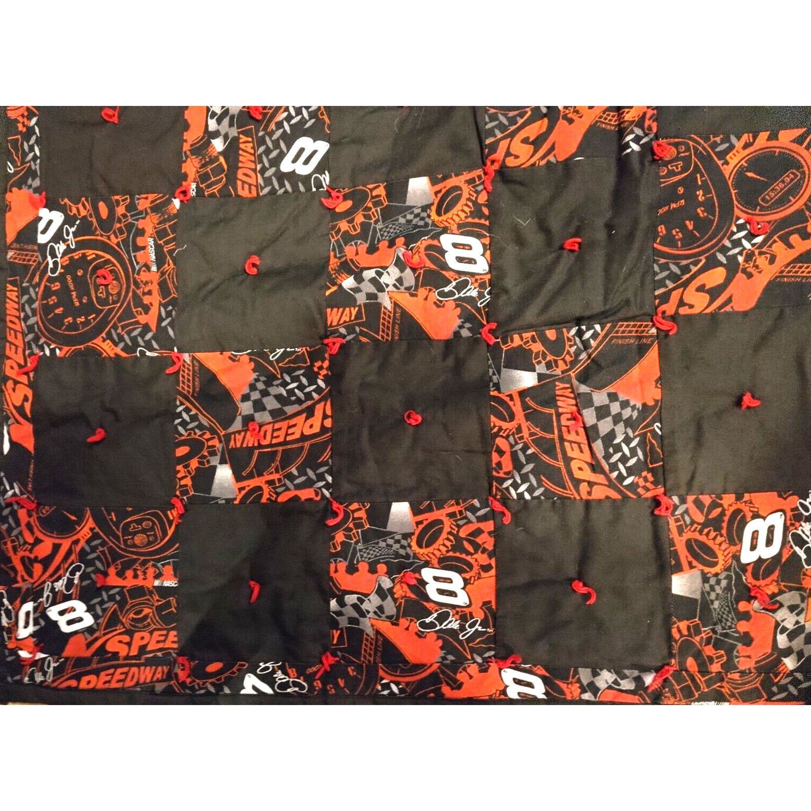 The Unbranded Brand Nascar #8 Speedway Rectangle 38 x50 Child's Blanket Size ONE SIZE - 5 Thumbnail