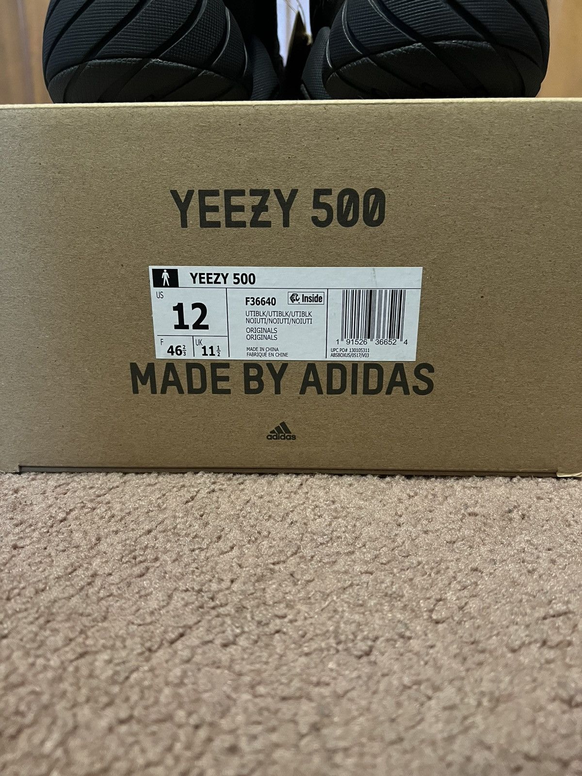 Yeezy Yeezy 500 Utility Black (2023) Size US 12 / EU 45 - 13 Thumbnail