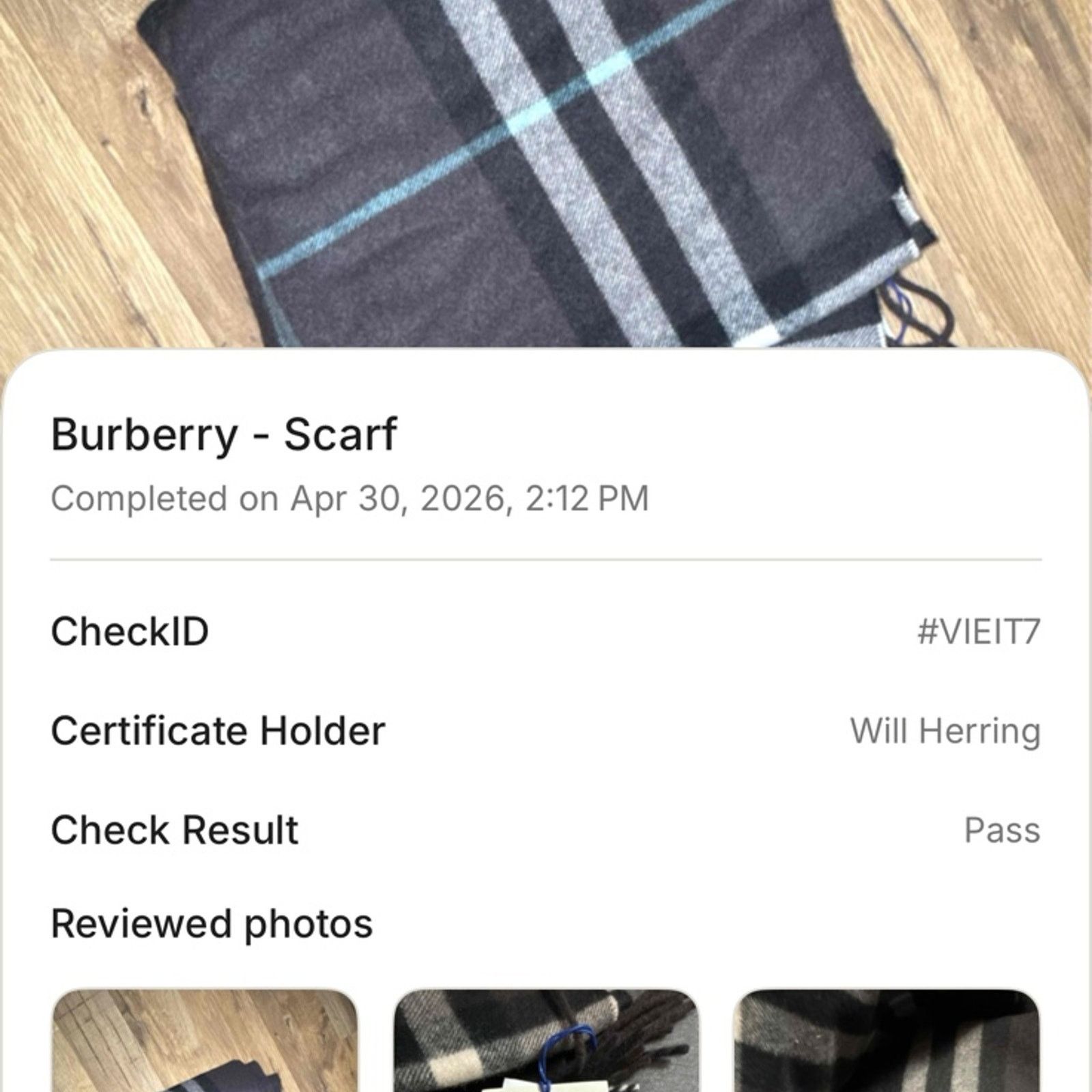 Burberry Burberry Wide Check Cashmere Otter Scarf Size ONE SIZE - 11 Thumbnail