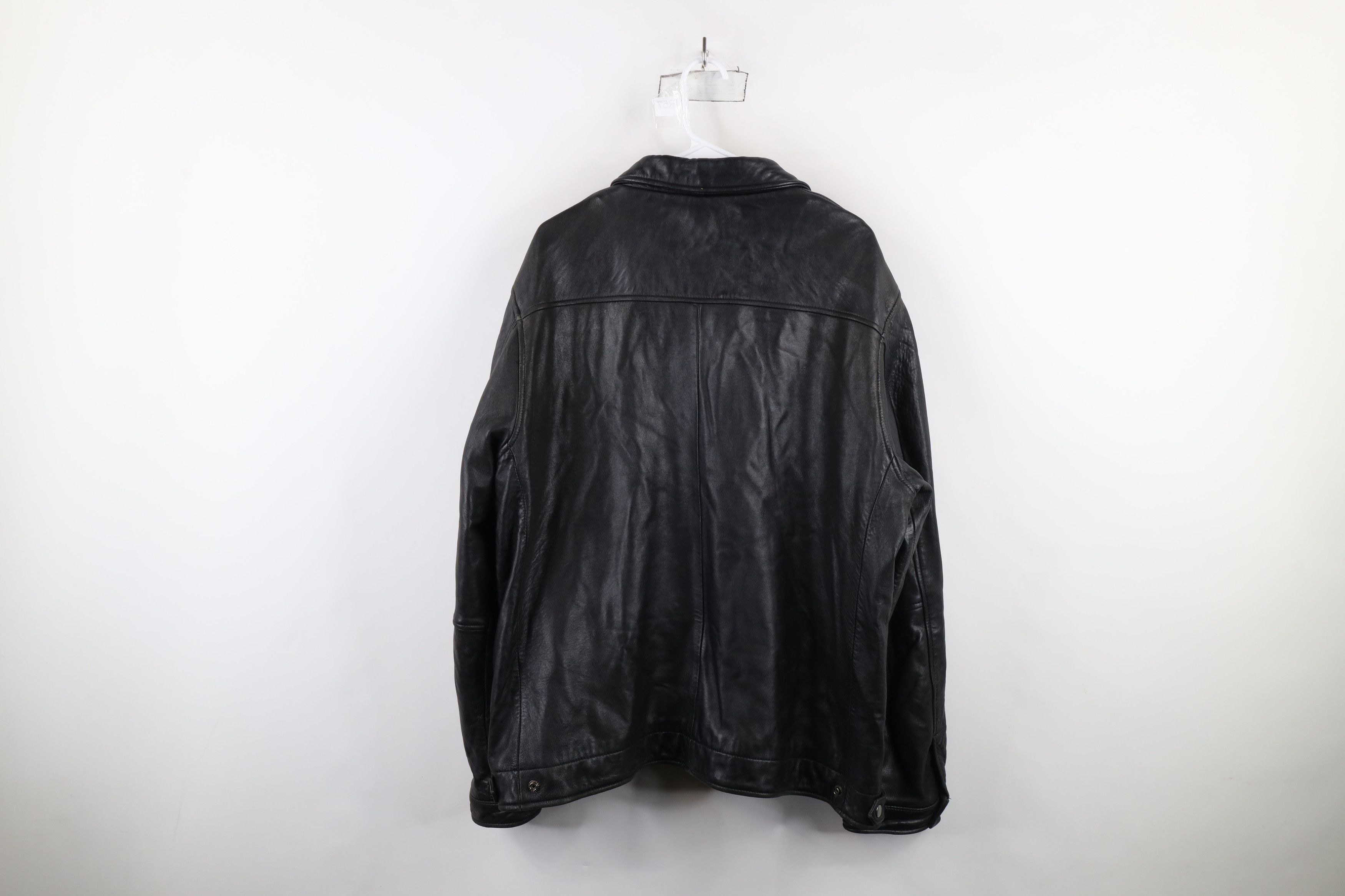 Vintage Vintage 90s Streetwear Quilted Soft Leather Bomber Jacket Size US XXL / EU 58 / 5 - 13 Thumbnail
