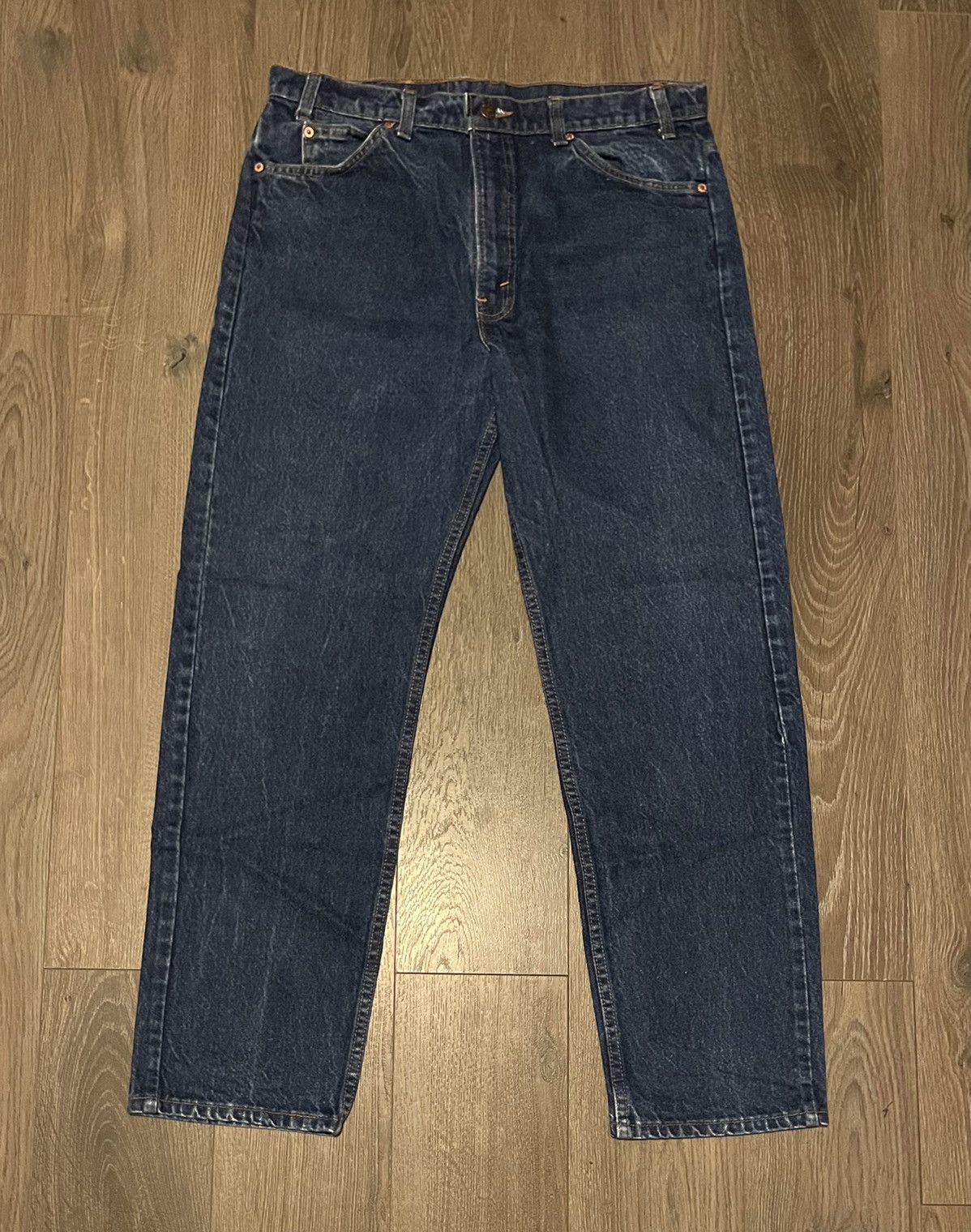 Levi's × Vintage Vintage 80s Levi’s 505 Orange Tab Denim Jeans Size US 35 - 2 Thumbnail