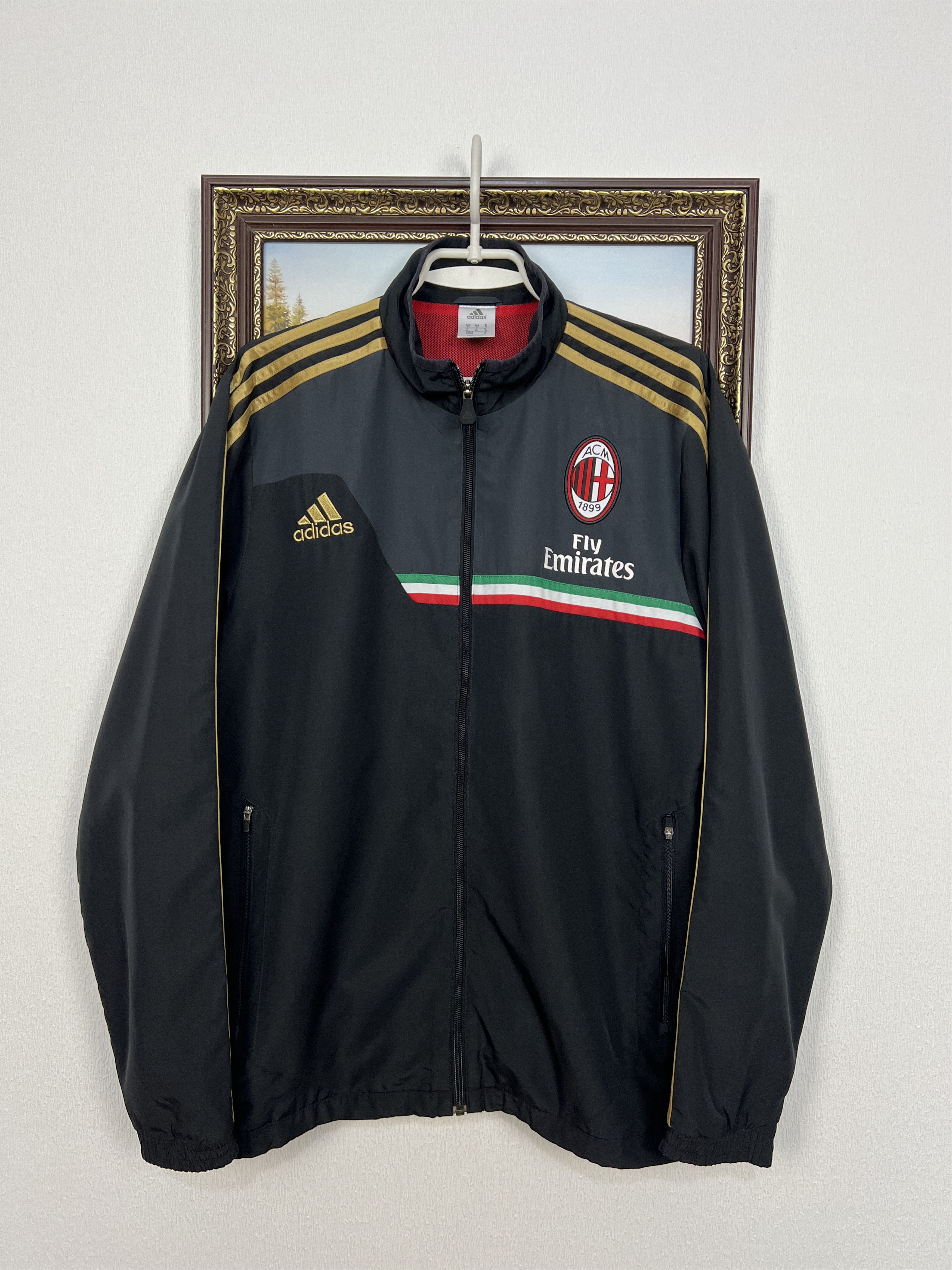 90年 90s AC acmilan アディダス adidas ヴィンテージ 1990-92 AC Milan adidas Track Jacket - 5/10 - (XL)