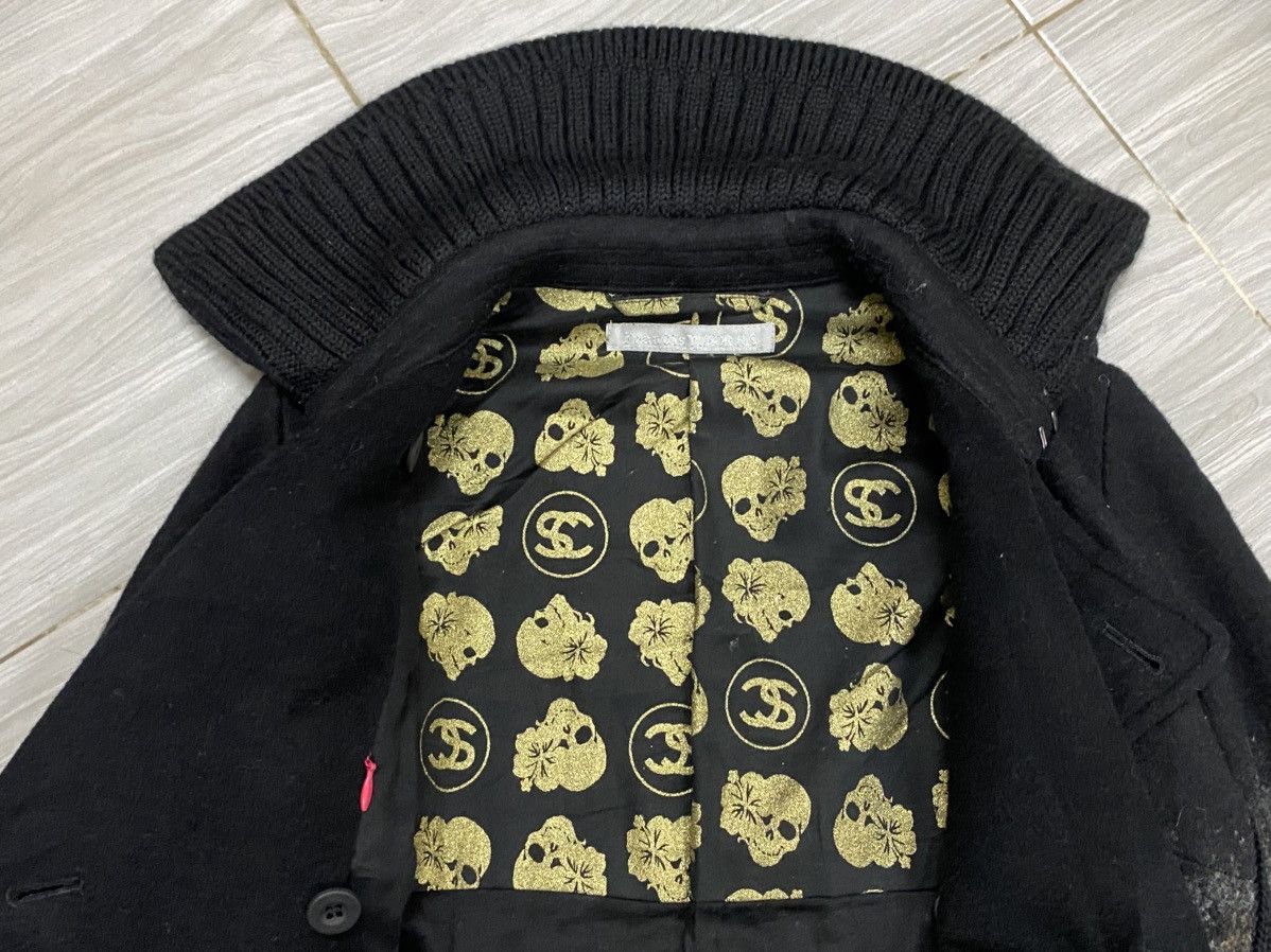 FranCisT MOR.K.S FranCisT_MOR.K.S. Leopard Gradient Wool Pea Coat Knit Collar Size US M / EU 48-50 / 2 - 6 Thumbnail