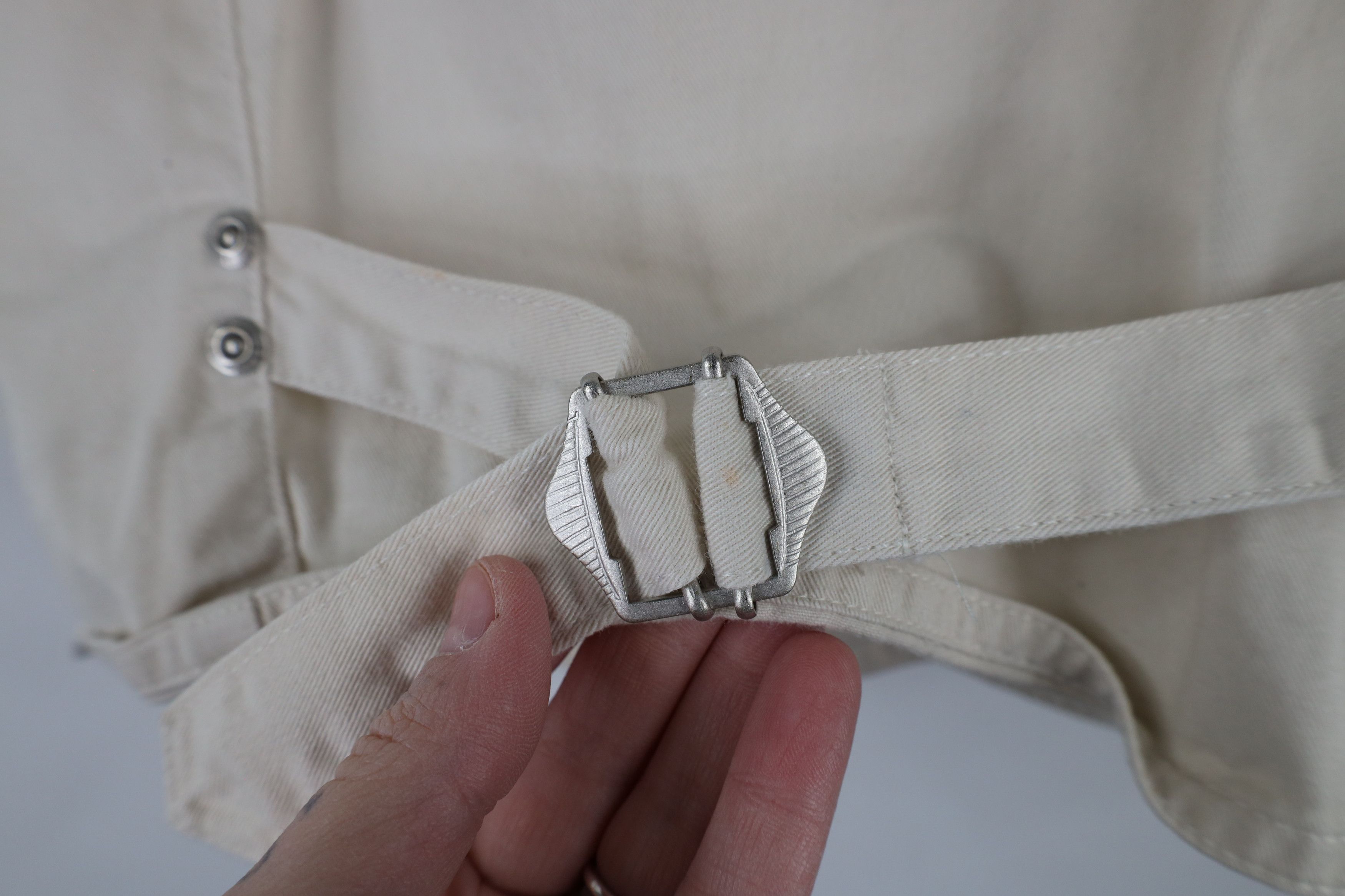 Vintage Vintage 90s Streetwear Chino Button Vest Jacket Beige Size M / US 6-8 / IT 42-44 - 9 Thumbnail