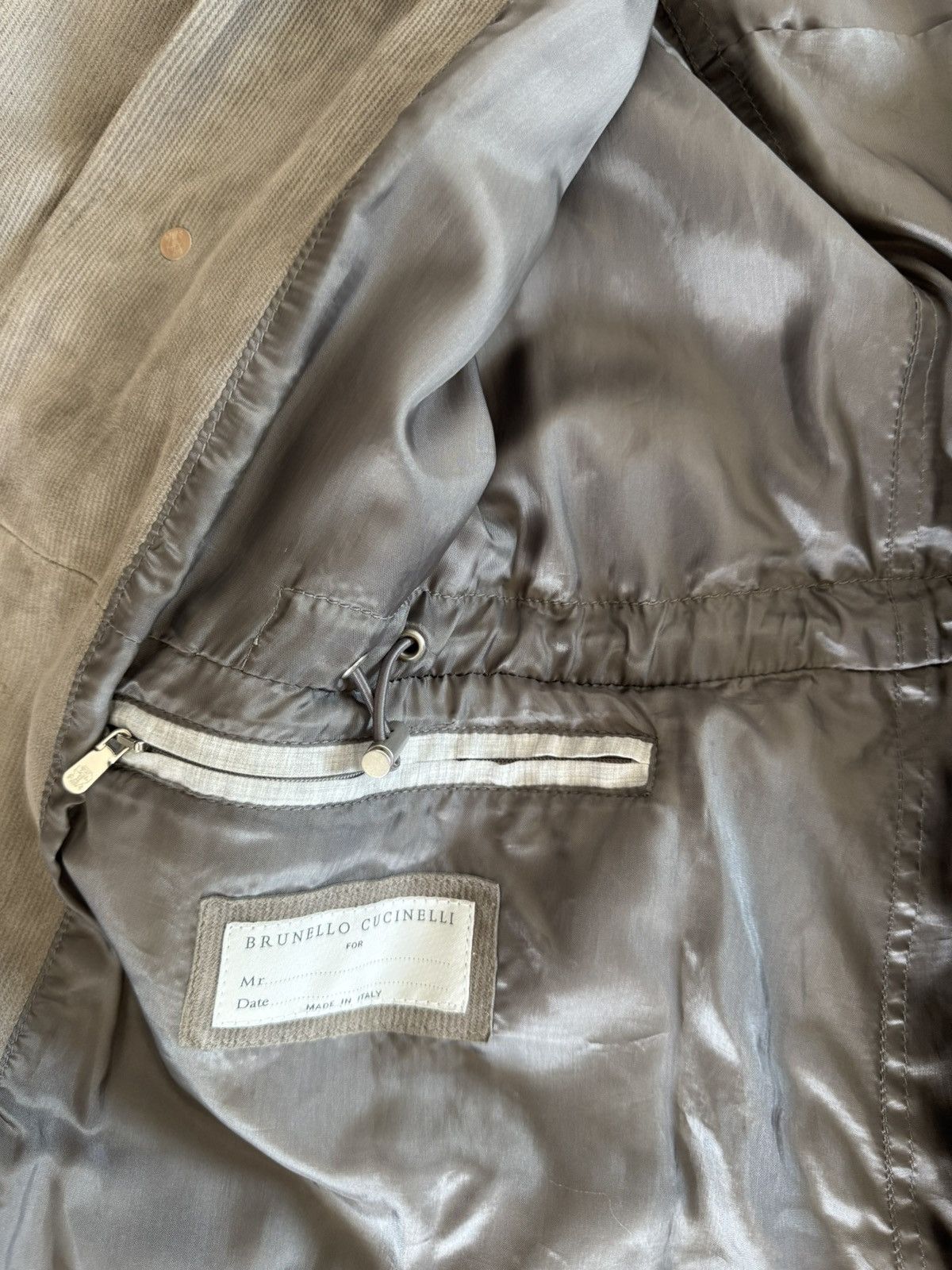 Brunello Cucinelli Corduroy effect leather jacket Size US S / EU 44-46 / 1 - 3 Thumbnail