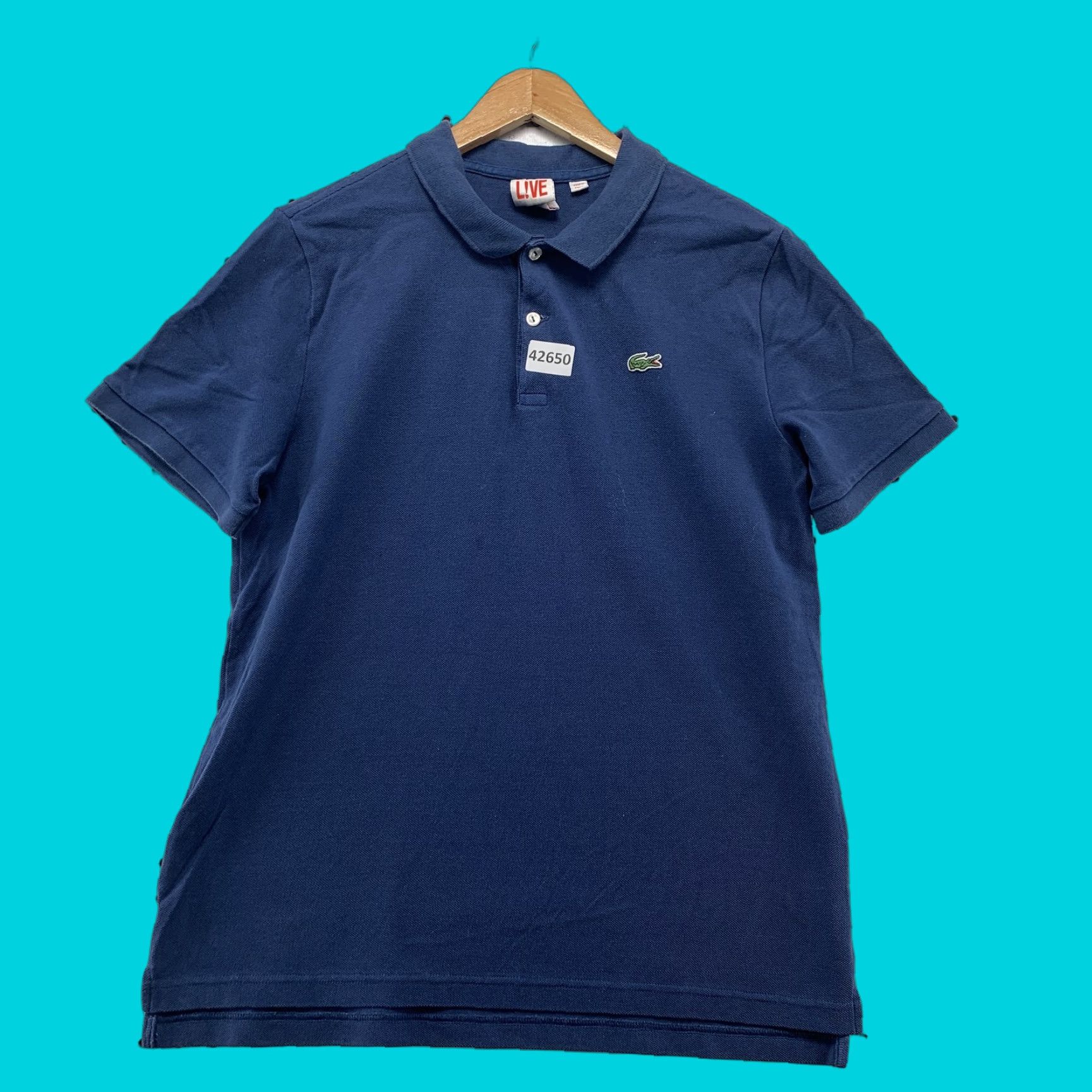 Lacoste Lacoste Polo Shirt Blue Short Sleeve Mens XL Solid Casual Size US XL / EU 56 / 4 - 1 Thumbnail