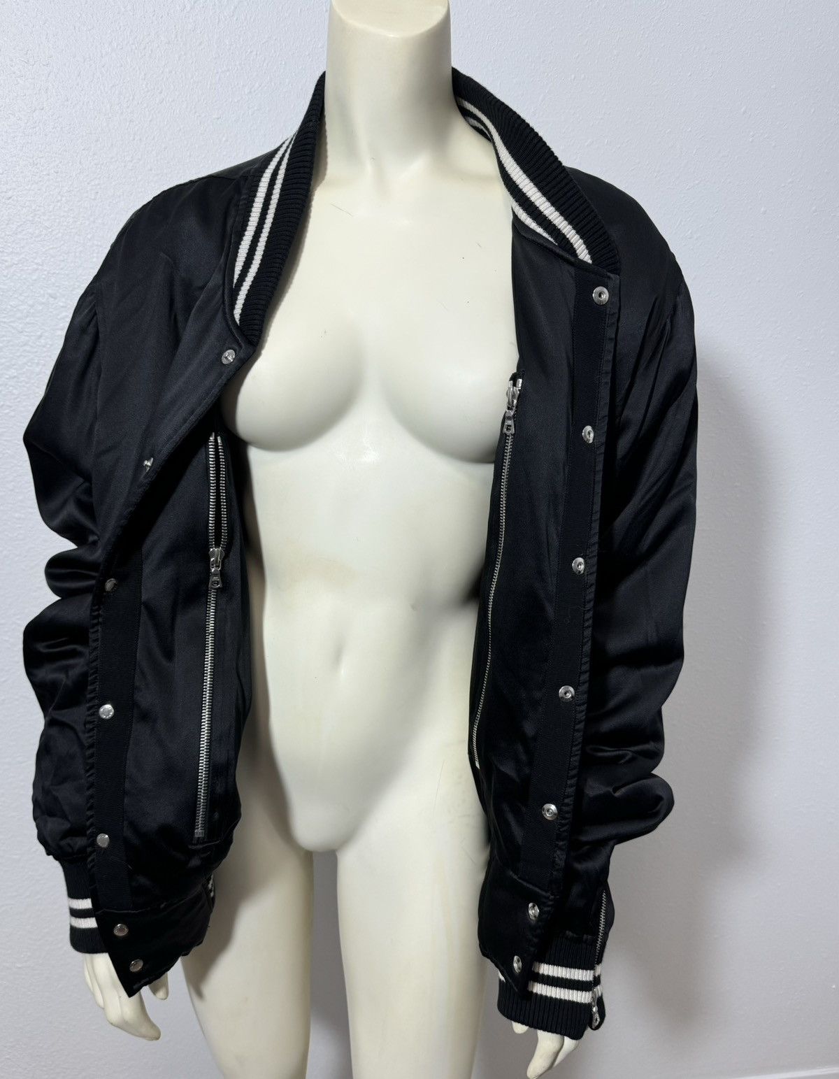 Amiri EUC Amiri Lovers Silk Striped Embroidered Bomber Jacket Size US XXL / EU 58 / 5 - 4 Thumbnail