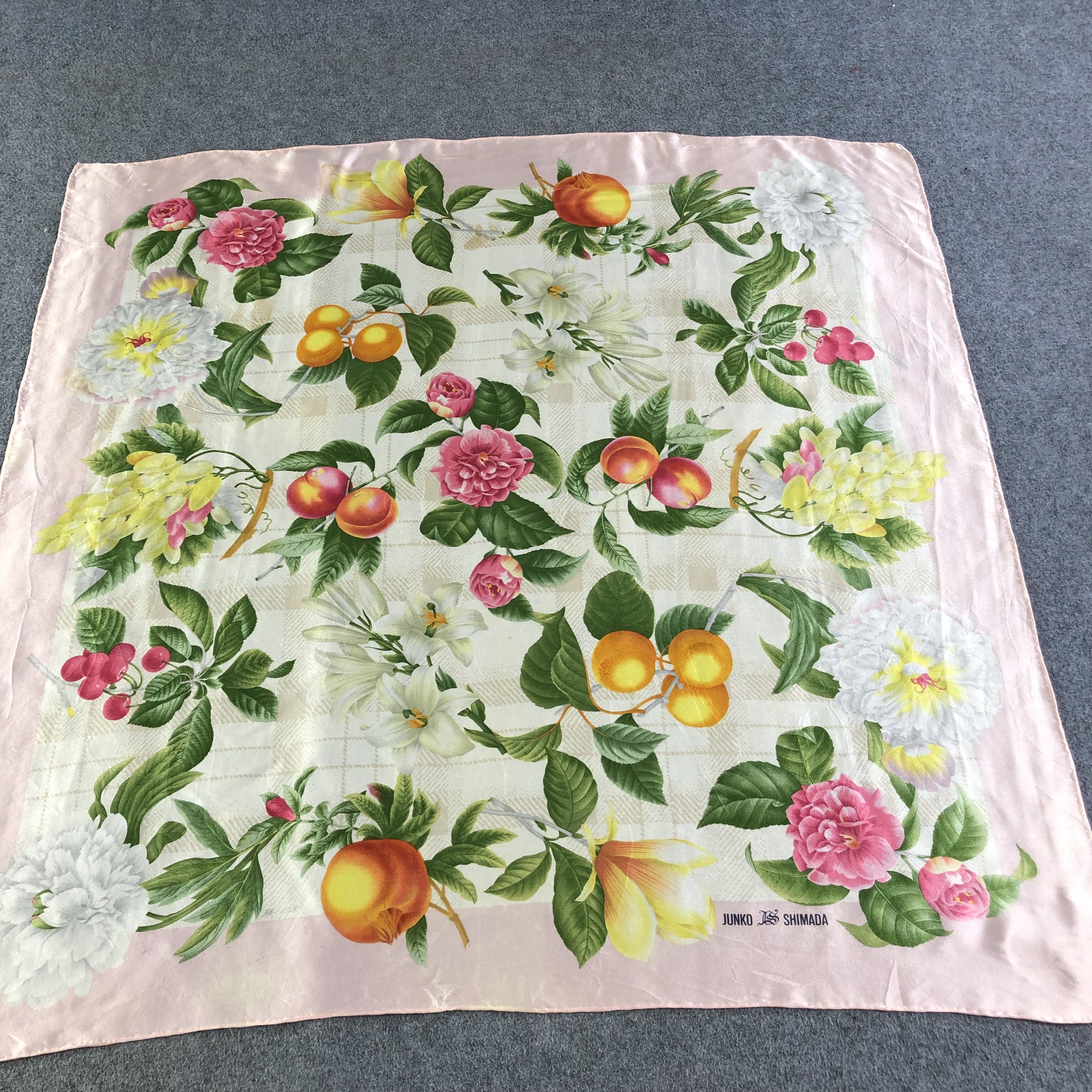 Junko Shimada Junko Shimada Floral Silk Scarf M514 Size ONE SIZE - 1 Thumbnail