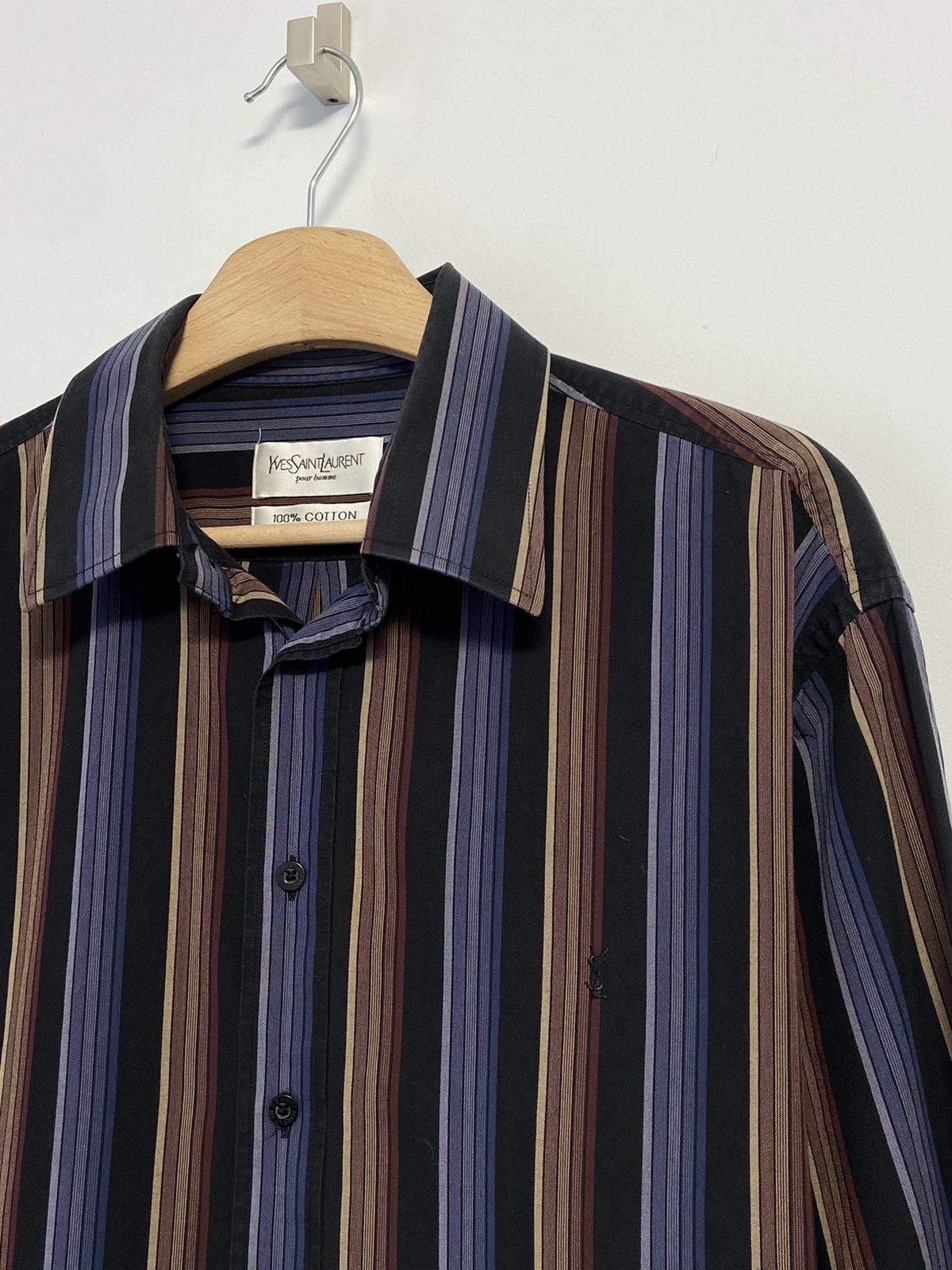 Yves Saint Laurent Yves Saint Laurent Button Up Shirt Size US L / EU 52-54 / 3 - 8 Thumbnail