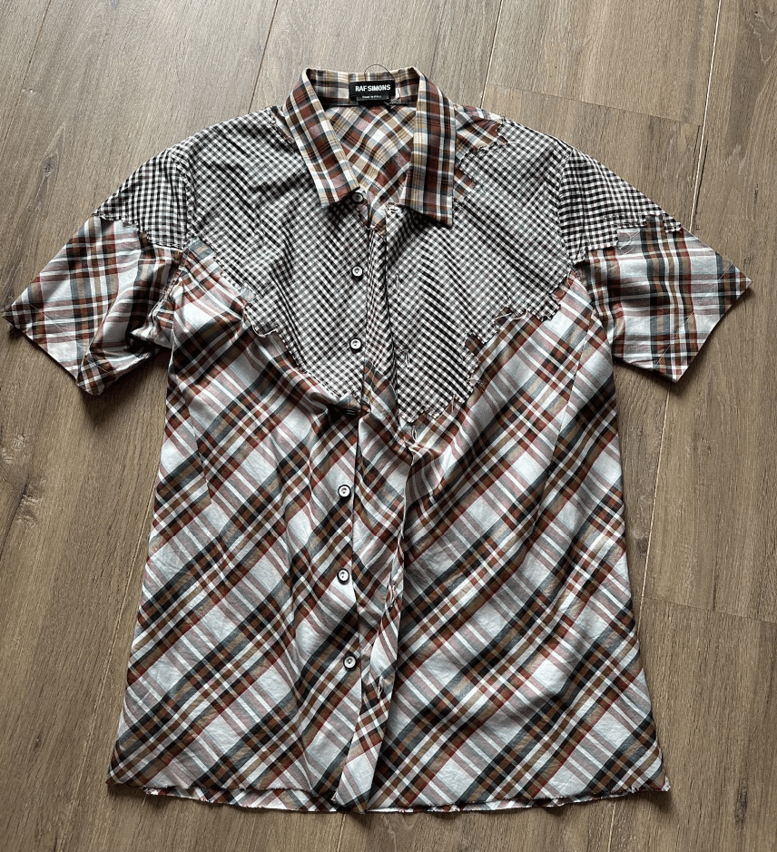 Raf Simons SPRING 2016 RUNWAY PATCWHORK SHIRT Size US S / EU 44-46 / 1 - 5 Thumbnail