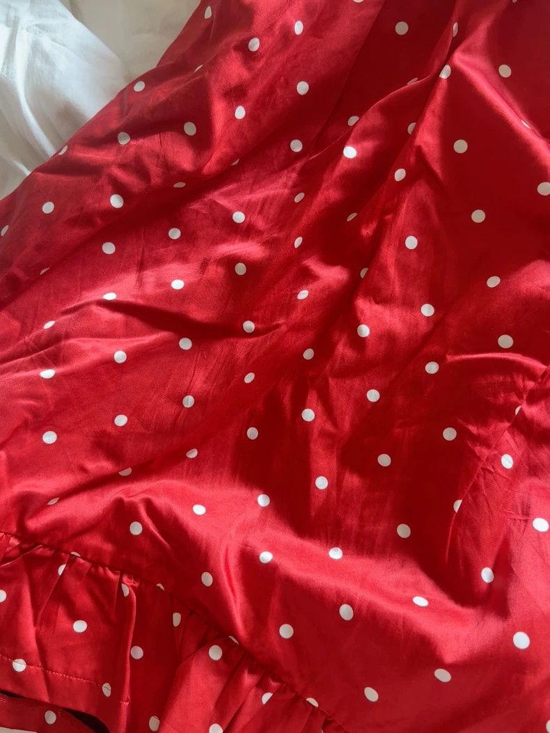 Comme des Garcons Comme Des Garcons size S Red satin polka-dot skirt Size 24" / US 00 / IT 34 - 5 Thumbnail