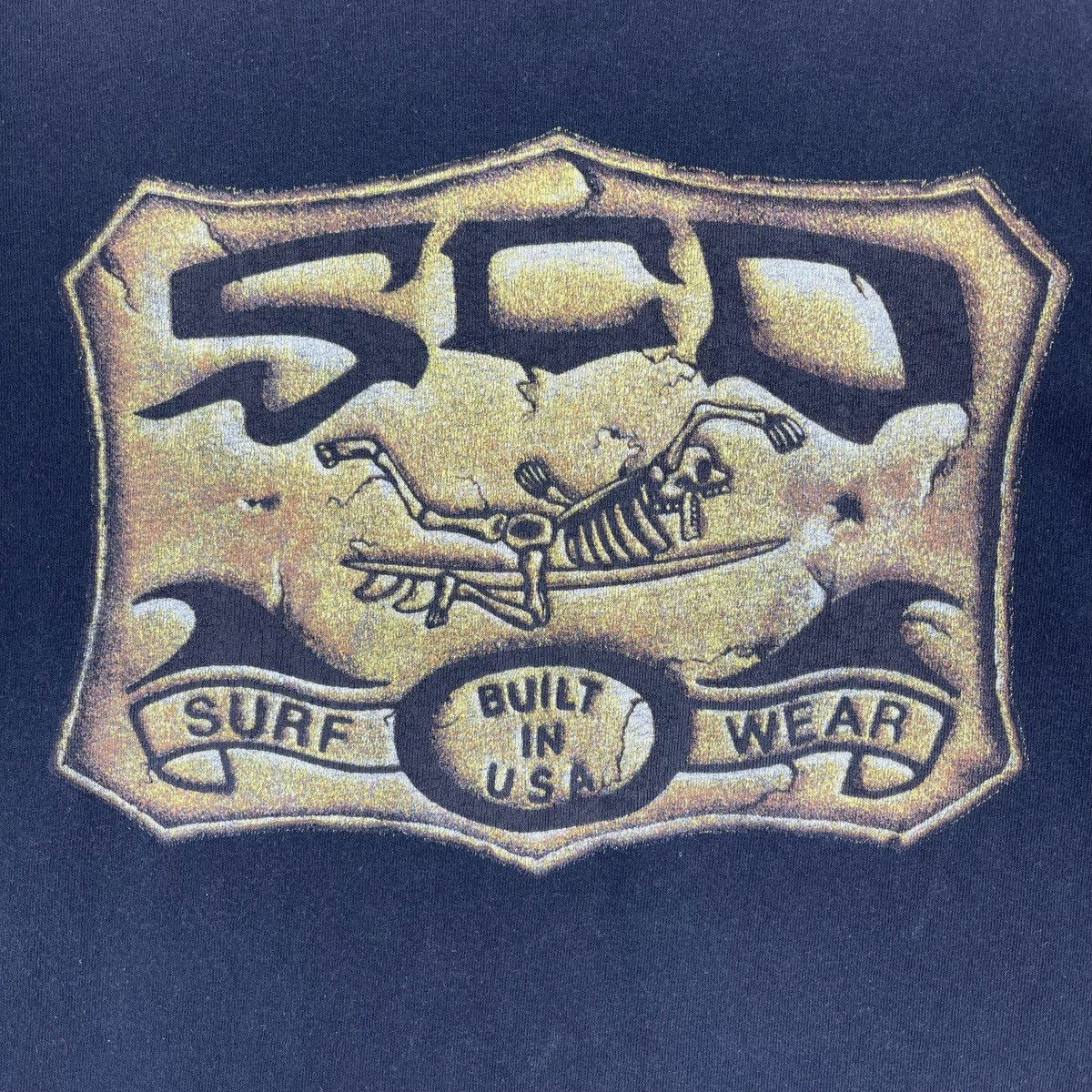 Vintage 90’s SCD Skull Surfing Logo Shirt Size US M / EU 48-50 / 2 - 6 Thumbnail