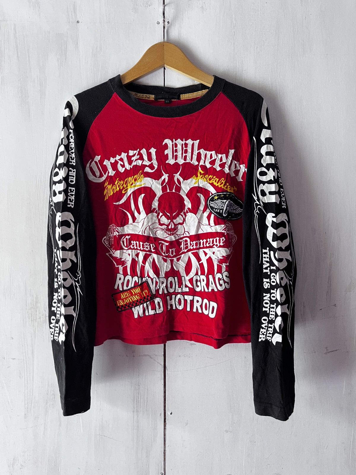 Japanese Brand Japanese Crazy Wheeler Long sleeve Size US M / EU 48-50 / 2 - 1 Thumbnail