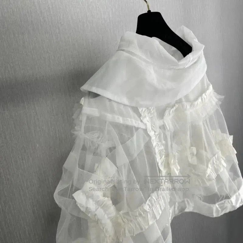 Comme des Garcons COMME des GARÇONS White Long Sleeve Top . Size M / US 6-8 / IT 42-44 - 6 Thumbnail