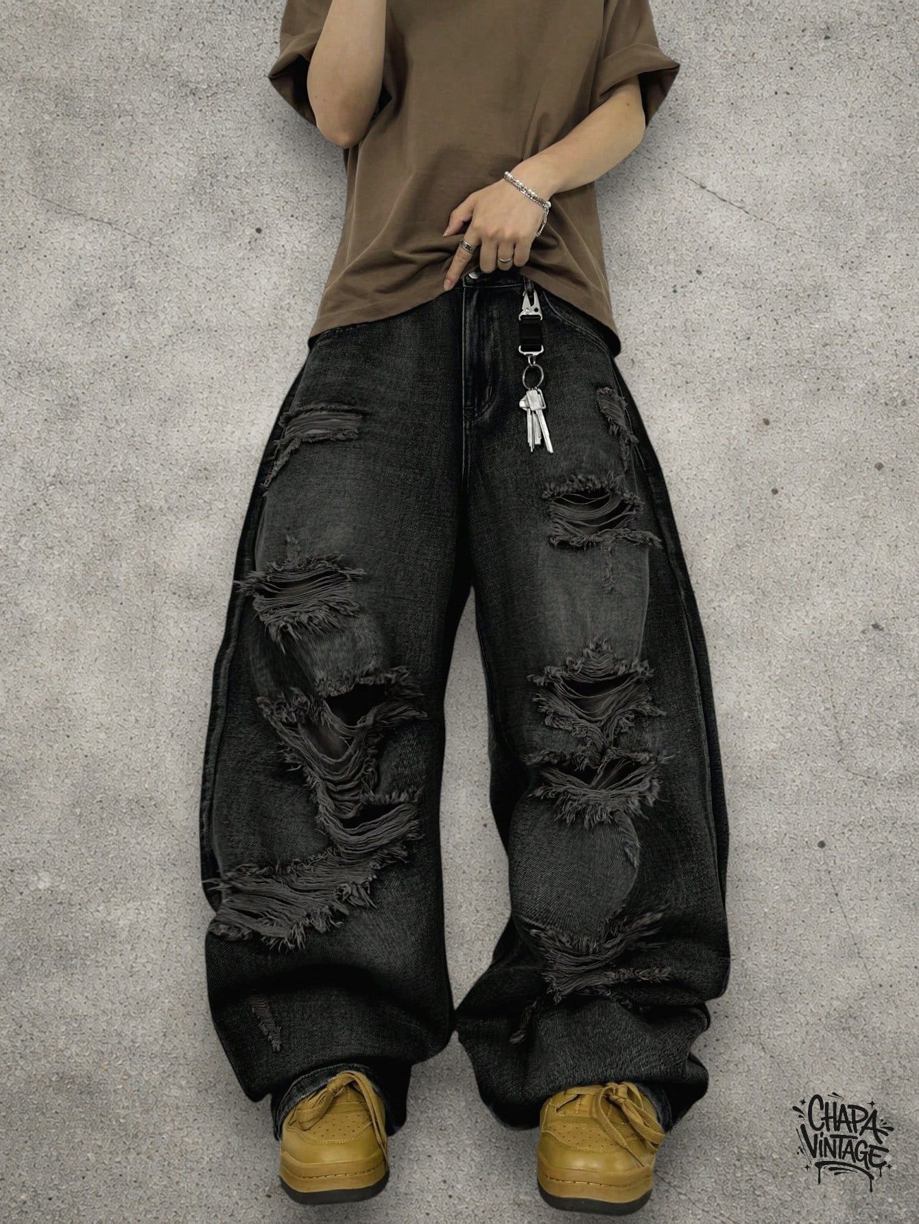 Japanese Brand Ripped opium jeans Size US 32 / EU 48 - 1 Thumbnail