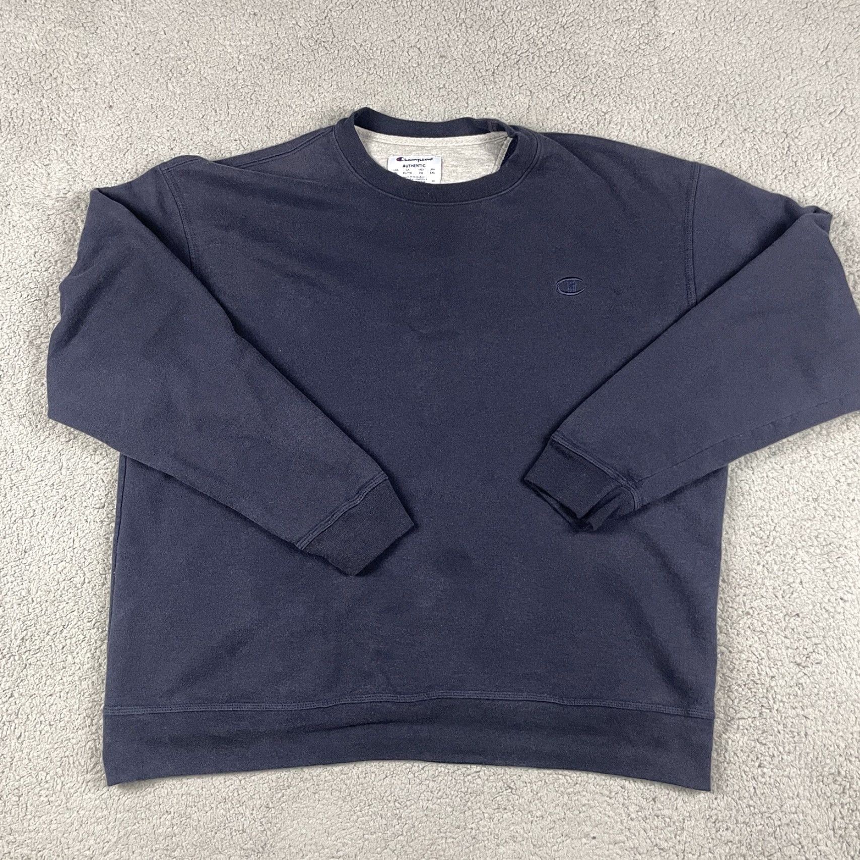 Champion VINTAGE Champion Sweatshirt Mens XL Blue Crewneck Pullover Knit Logo All Seasons Gym & Training Size US XL / EU 56 / 4 - 2 Thumbnail