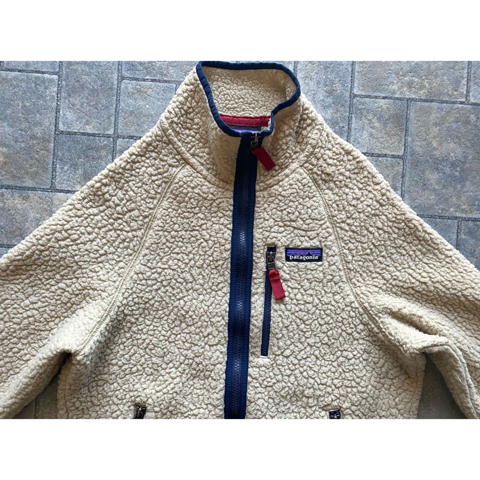 Patagonia Patagonia Jacket Fleece Full Zip Womens XS Beige Oatmeal White STY22801FA19 Size XS / US 0-2 / IT 36-38 - 7 Thumbnail