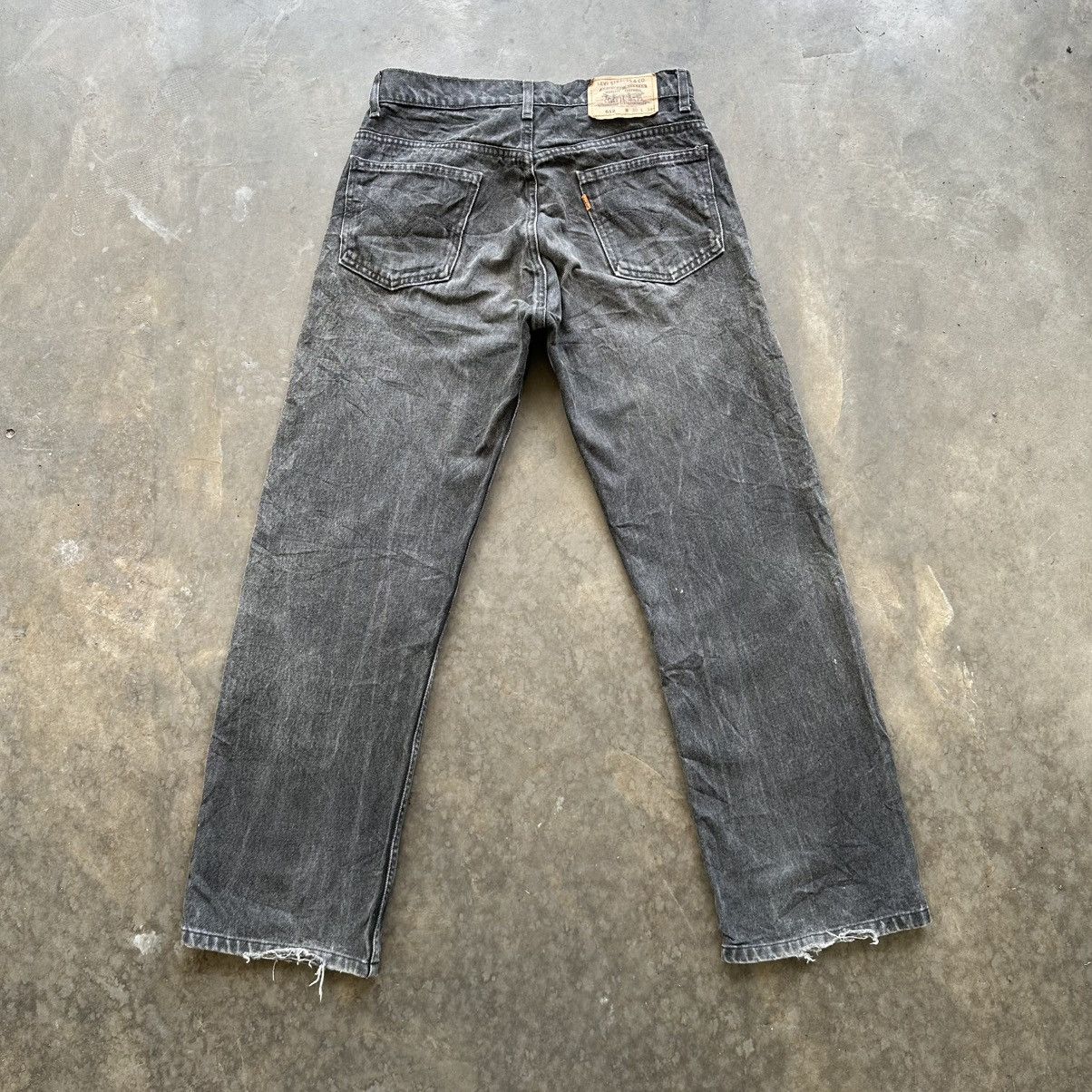 Japanese Brand Vintage Levis’s 612 Faded Black Denim Jean Pant W30 Size US 30 / EU 46 - 9 Thumbnail