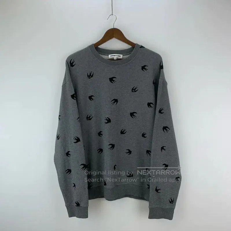 Alexander McQueen Alexander McQueen Gray Cotton Men's Sweatshirt . Size US XL / EU 56 / 4 - 1 Thumbnail