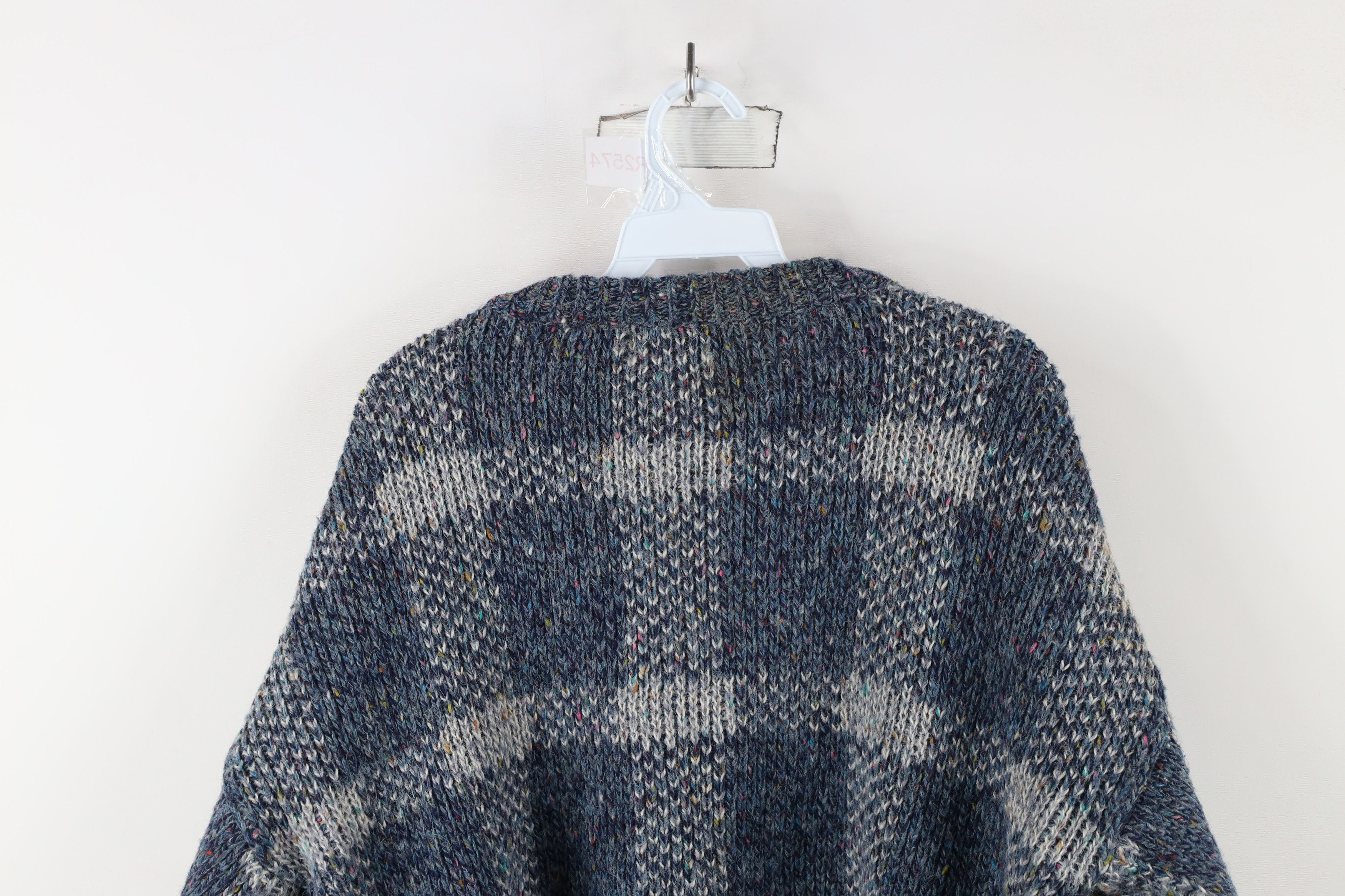 Vintage Vintage 90s Streetwear Wool Blend Knit Rainbow Fleck Sweater Size US XL / EU 56 / 4 - 7 Thumbnail